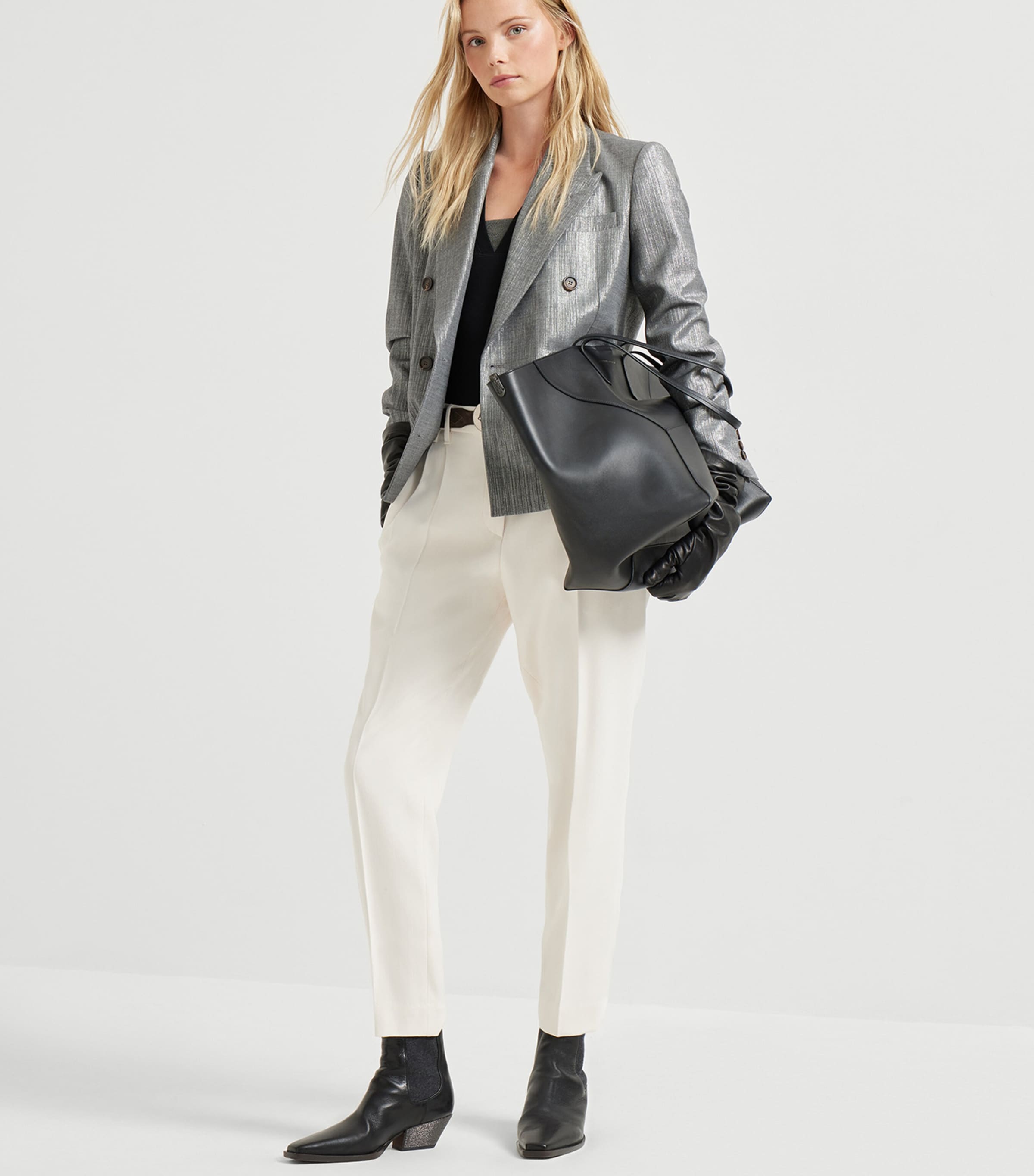 Stretch-Cotton Monili Tank Top C101 Image 4