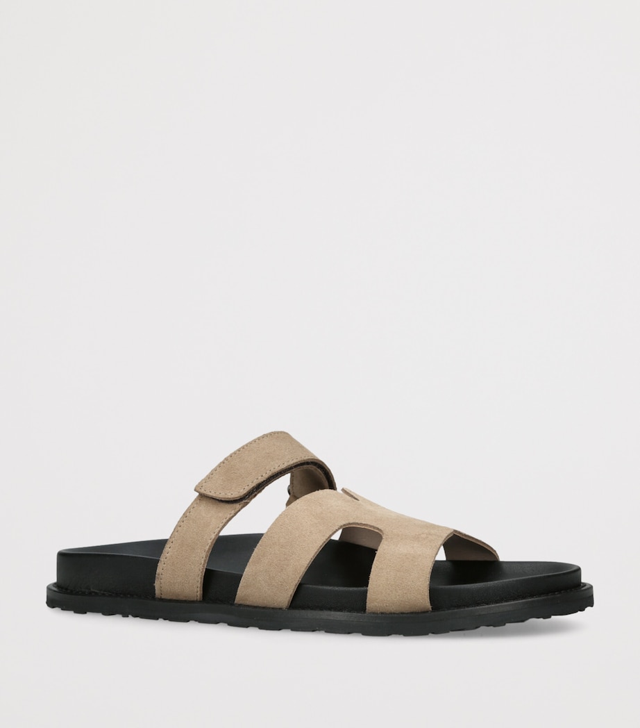 Suede Manu Slides TAUPE Image 3