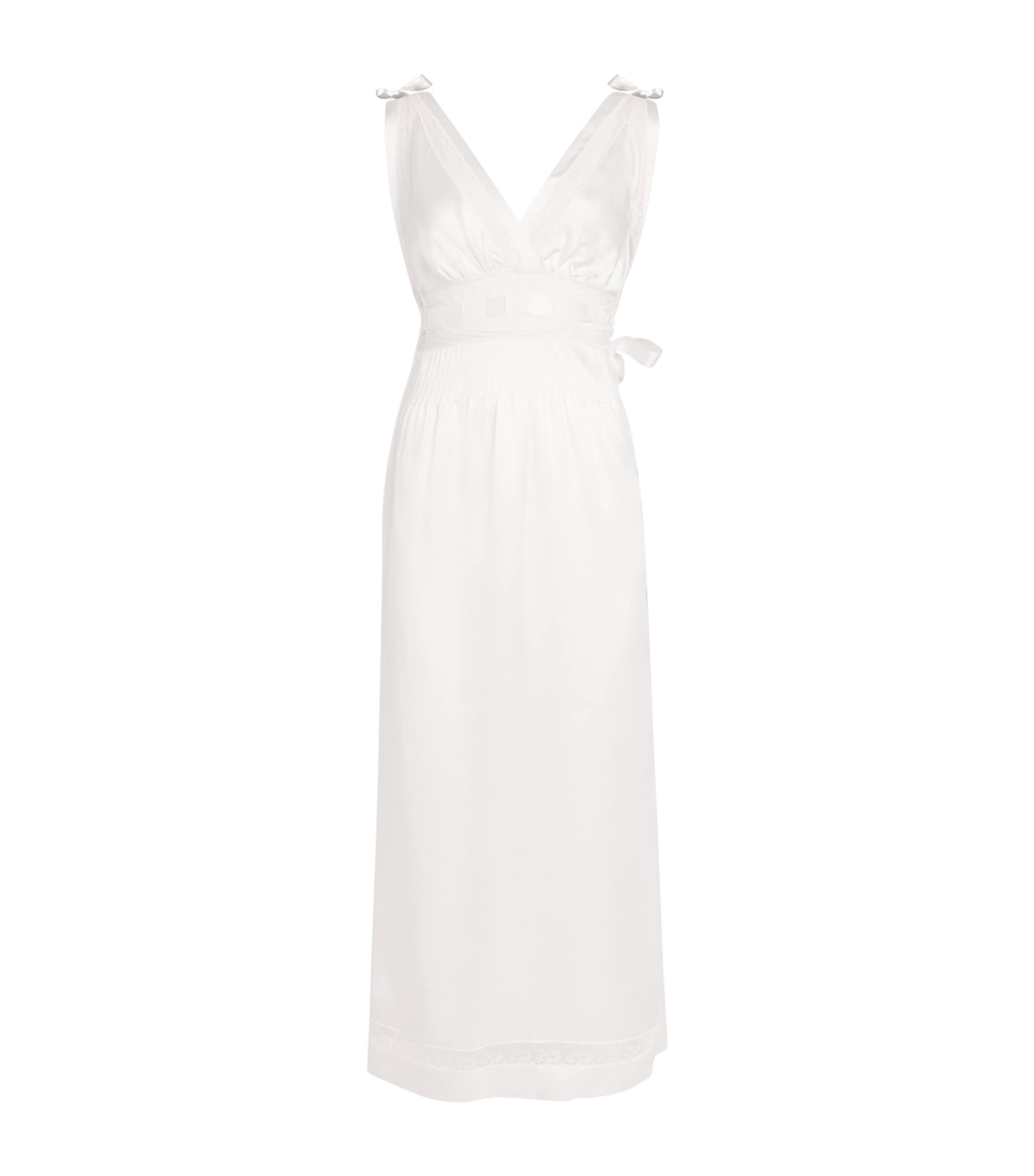 Loretta Caponi Womens Silk Paolina Nightgown Sunrise Image 1
