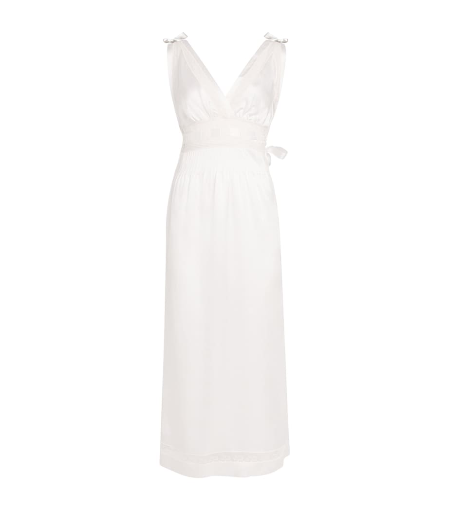 Loretta Caponi Womens Silk Paolina Nightgown Sunrise Image 1
