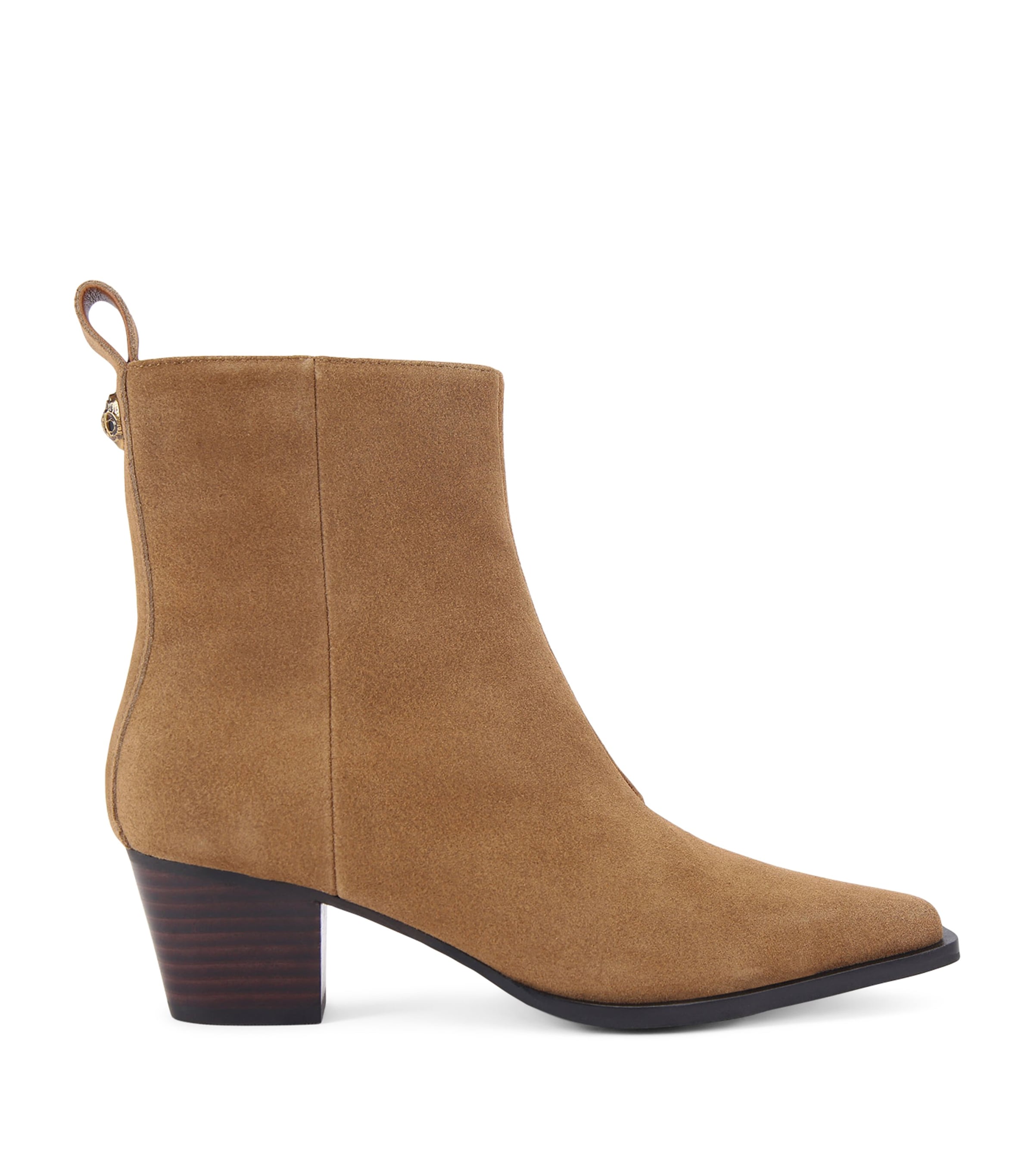Kurt Geiger Suede Eagle Ankle Boots In Brown