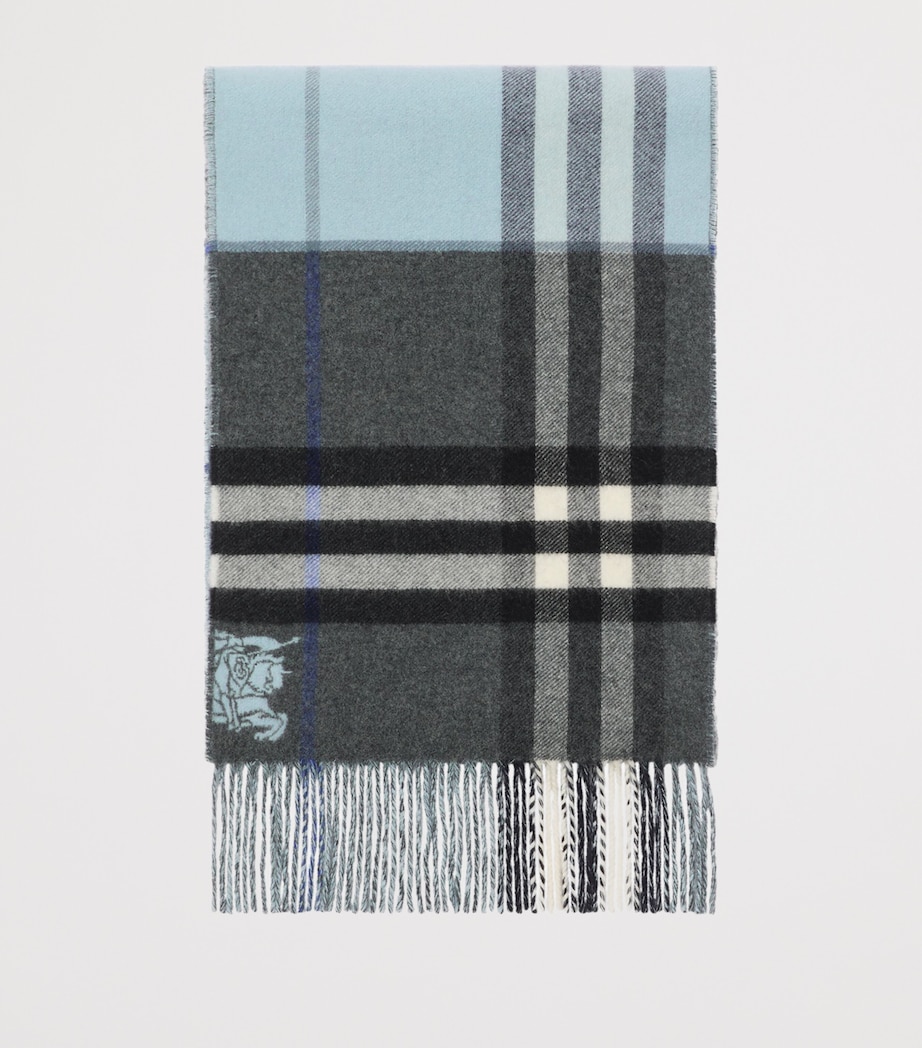 Cashmere Contrast Check Scarf MARLBOROUGH/BANK Image 2