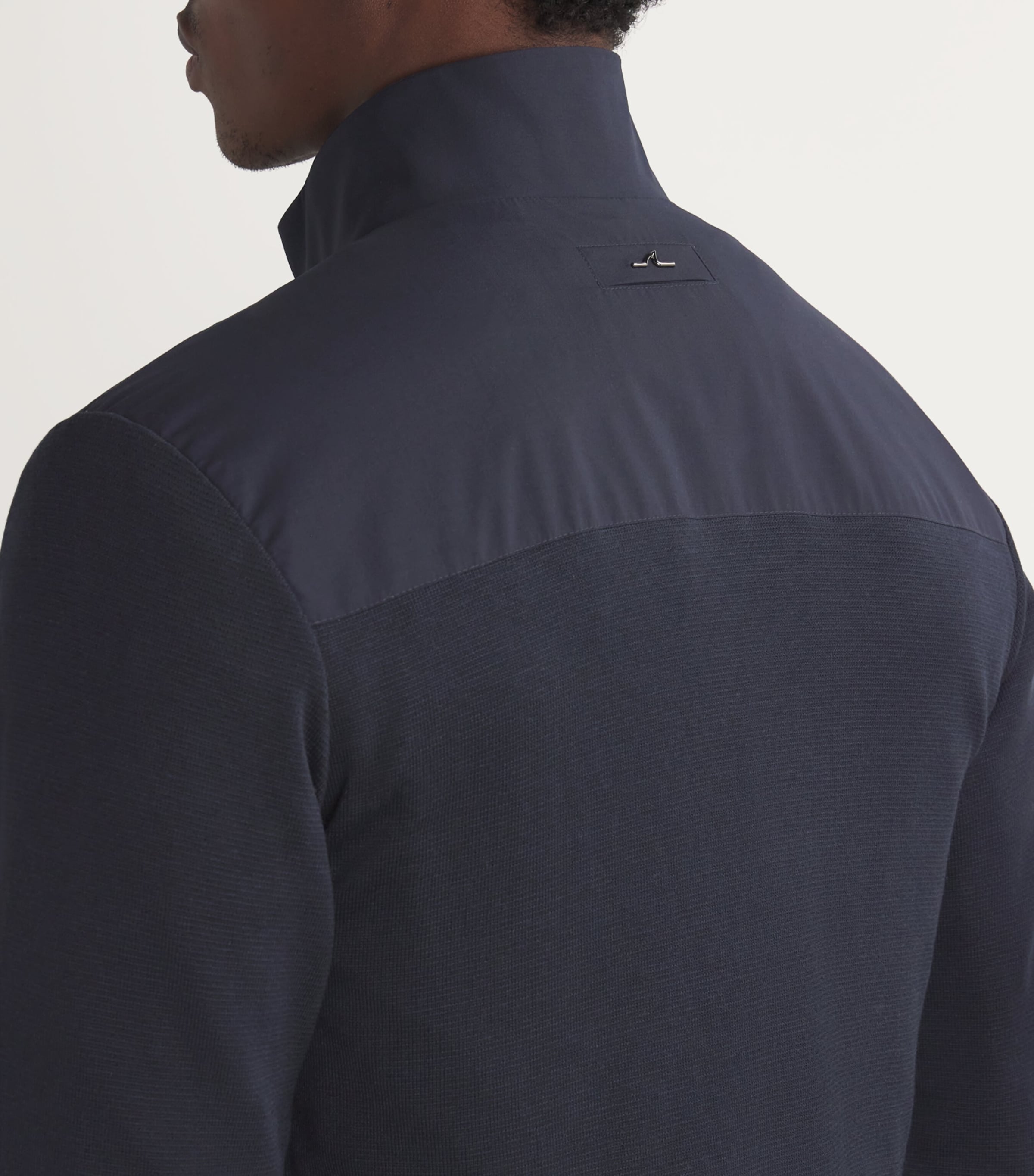 Silk-Cotton Bomber Jacket 13BLUE Image 6