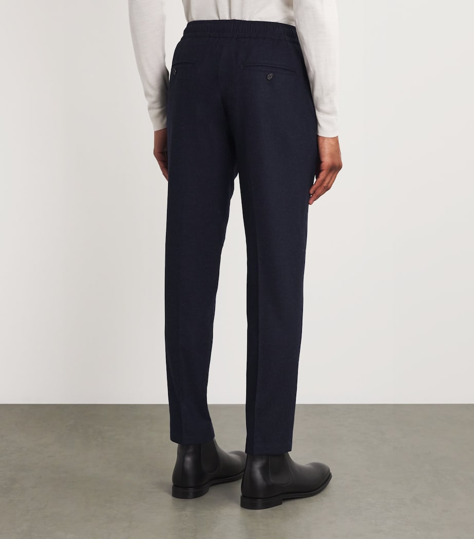 Wool-Cashmere-Blend Drawstring Trousers 802 Image 4