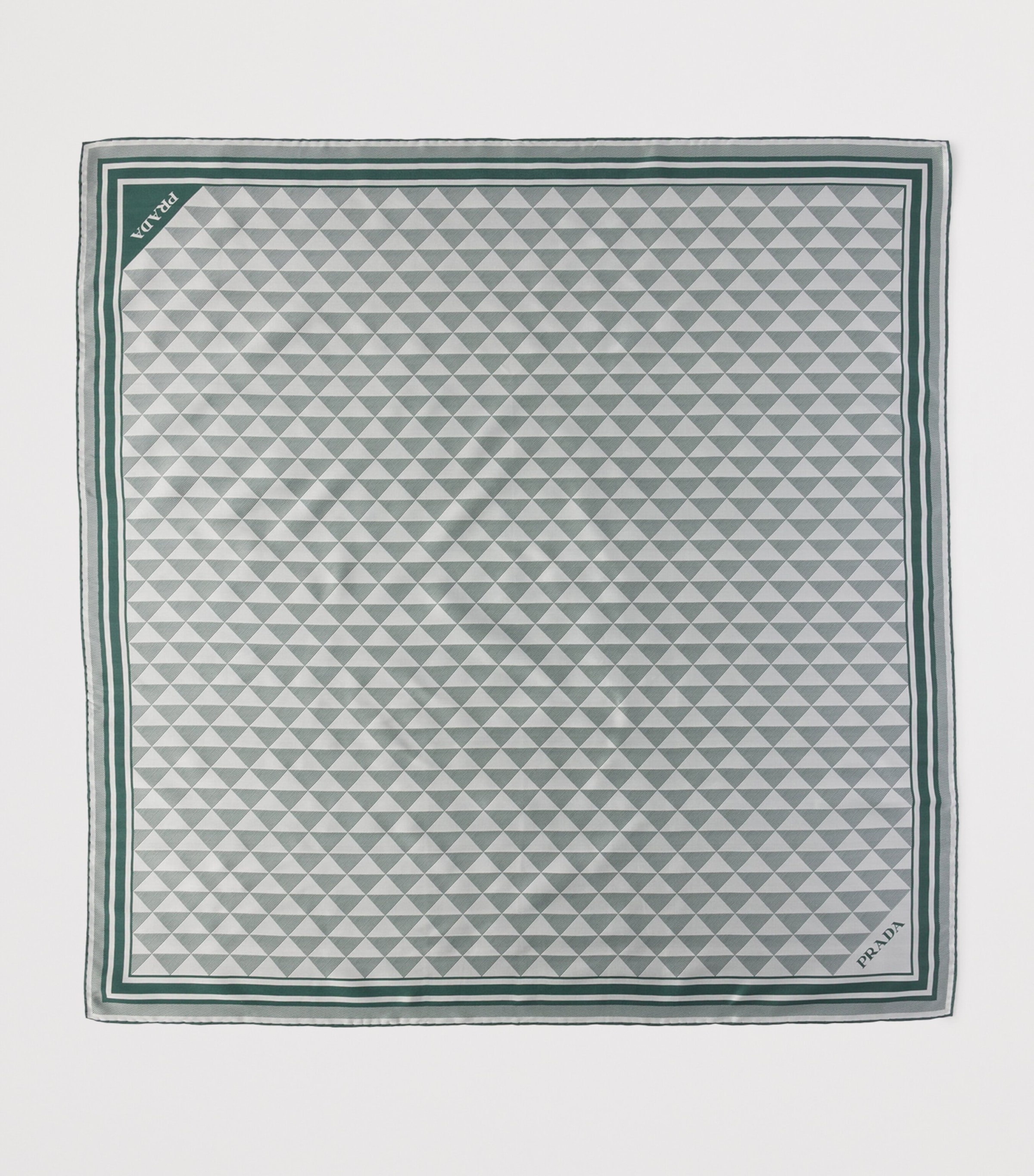 Silk Triangle Scarf F077U Image 3