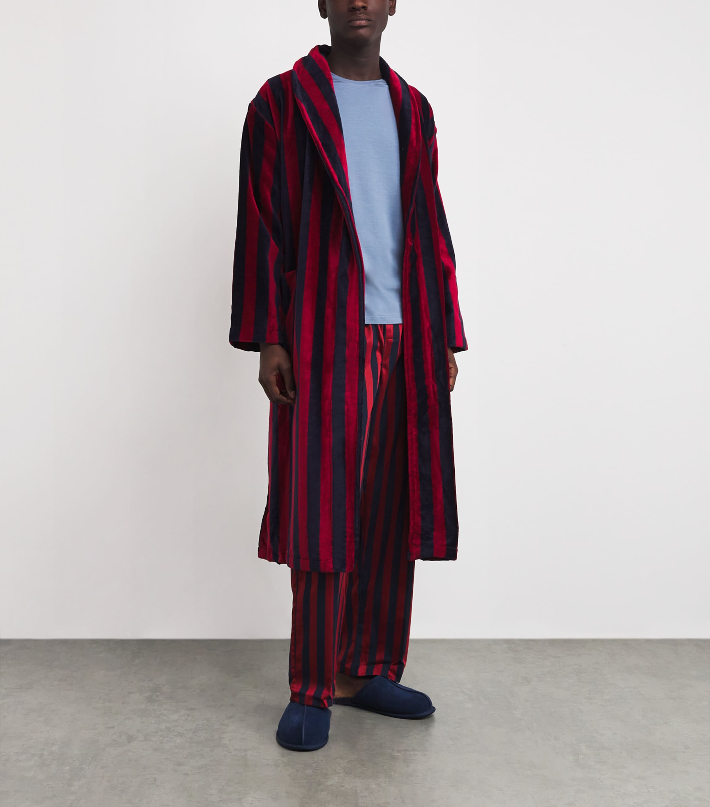 Terry Stripe Aston Bathrobe 032MUL Image 2