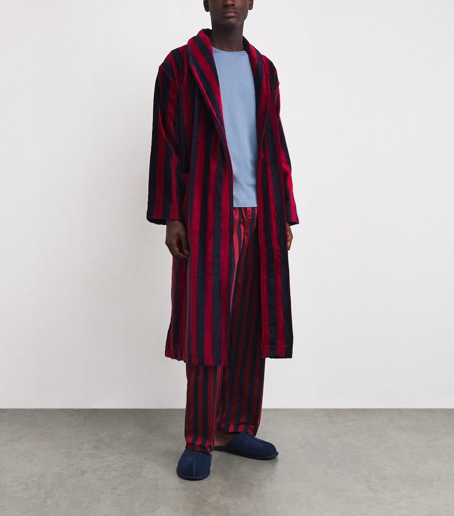 Terry Stripe Aston Bathrobe 032MUL Image 2