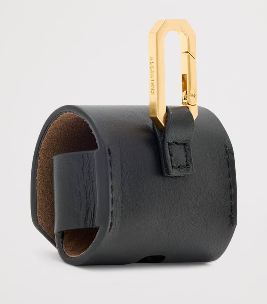 Leather Hex AirPods Case BLACK Image 4