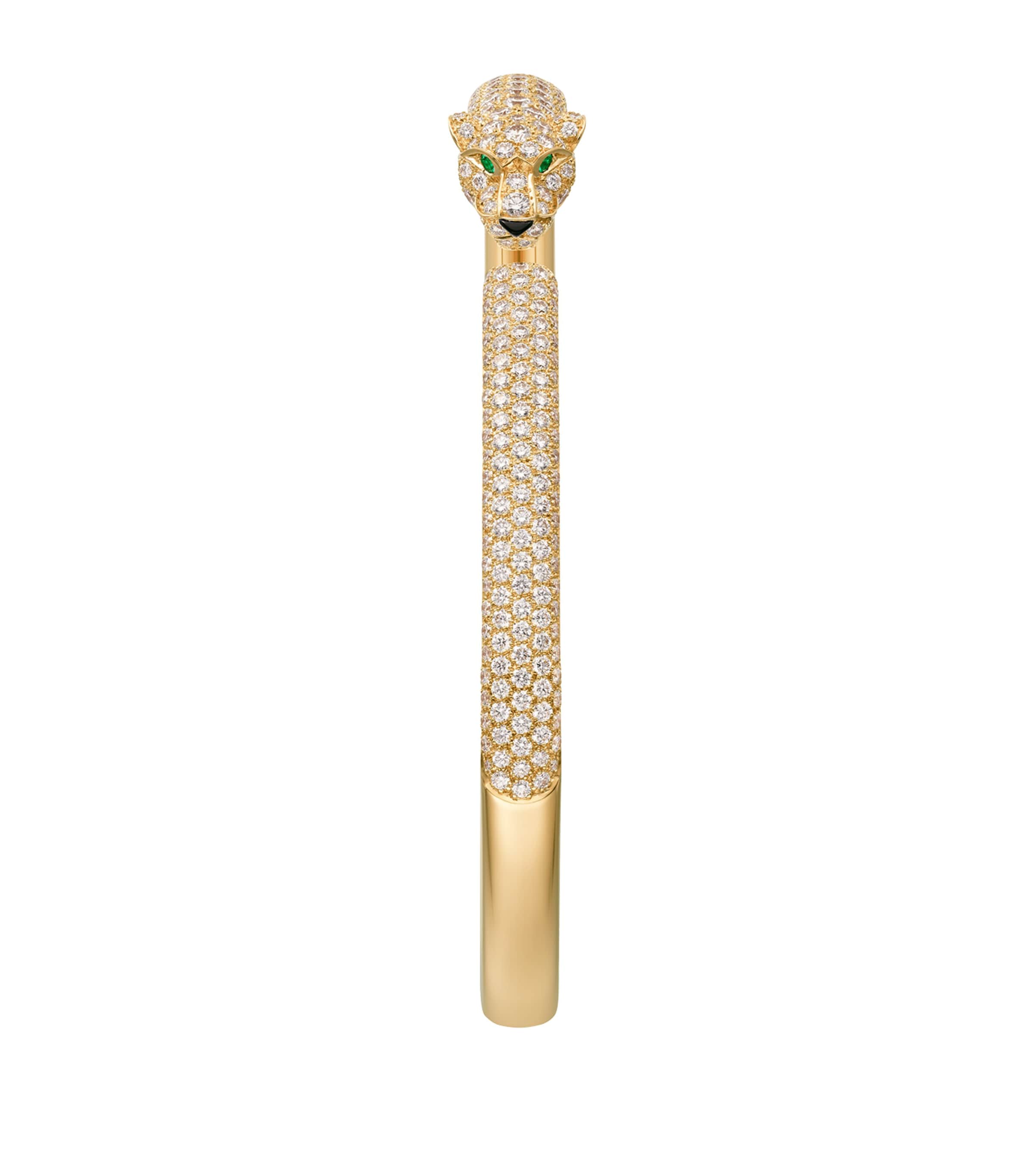 Cartier Yellow Gold, Diamond and Emerald Panthère de Cartier Bracelet Yellow Gold Image 3