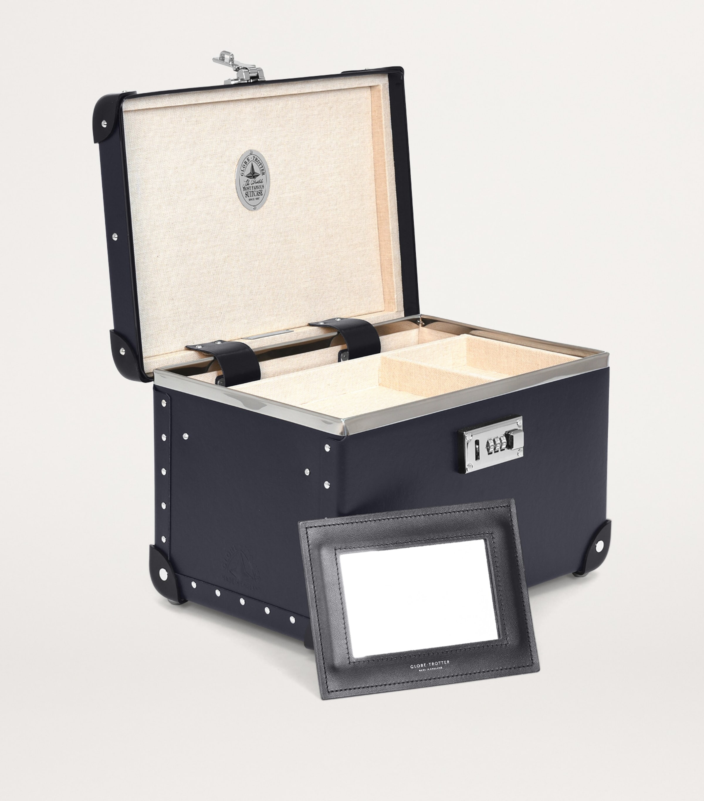 Globe-Trotter Centenary Vanity Case (24cm) Navy Image 4