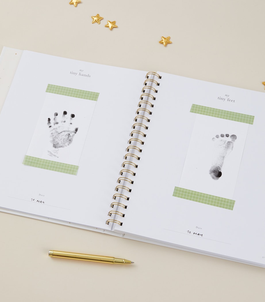 Blush and Gold Safari Baby Memory Book Ivory/beige, Gold Image 8