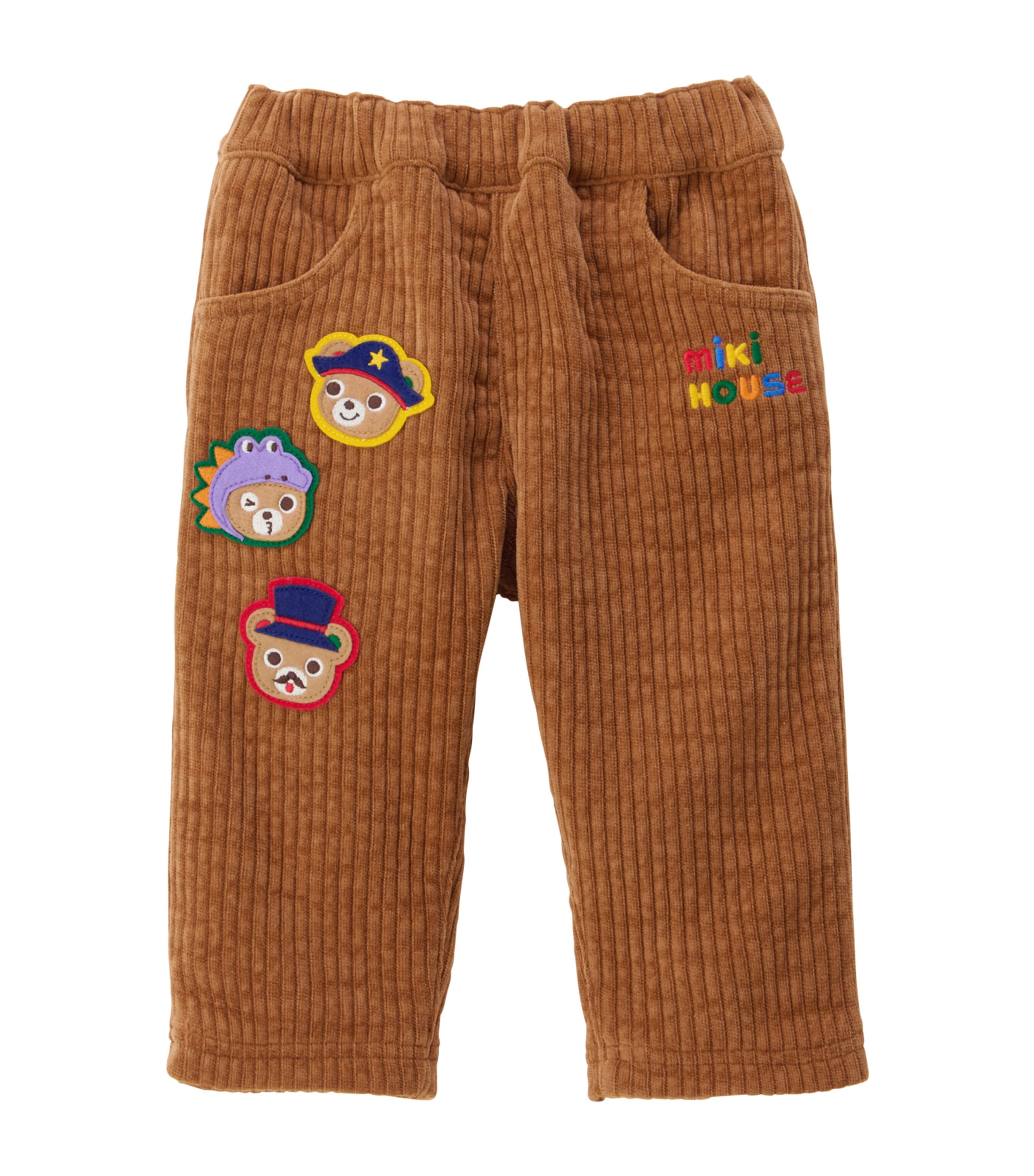 Miki House Corduroy Mascot Trousers In Brown