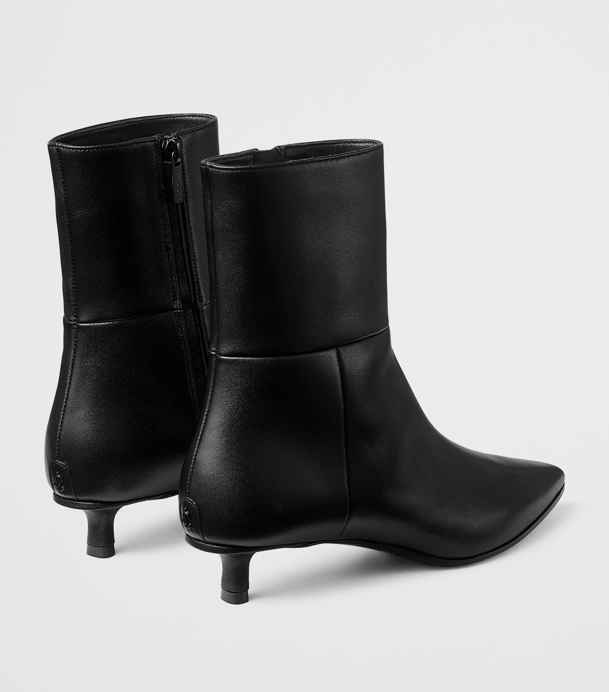 Lory 35 Leather Ankle Boots BLACK Image 4