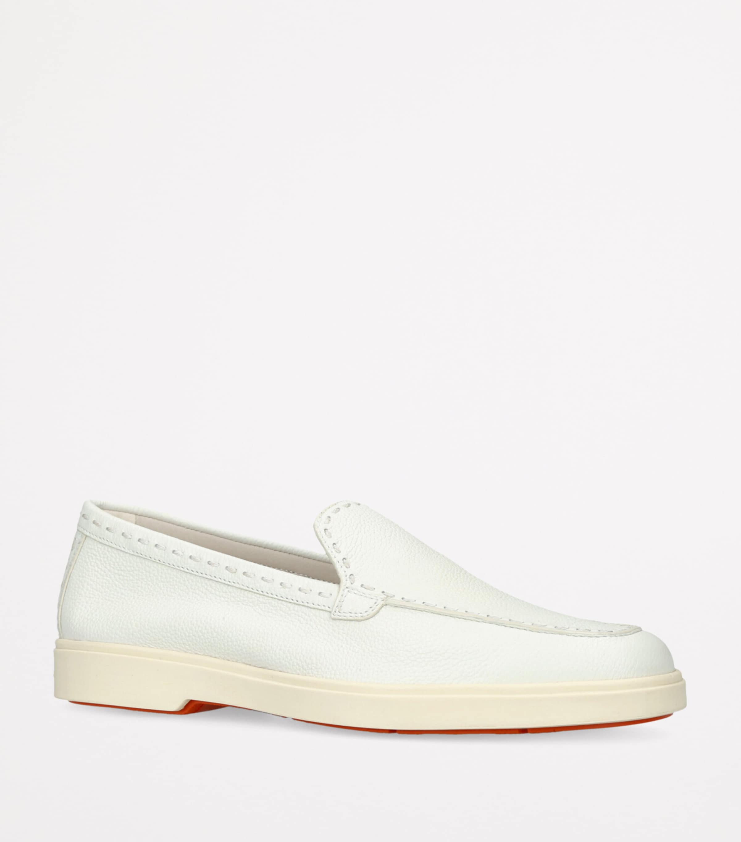 Leather Yalta Loafers WHITE Image 2