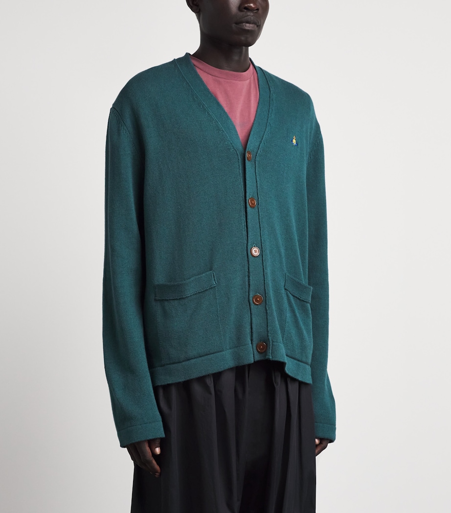 Vivienne Westwood Mens Wool-Cashmere Alex Cardigan Woodland Image 4