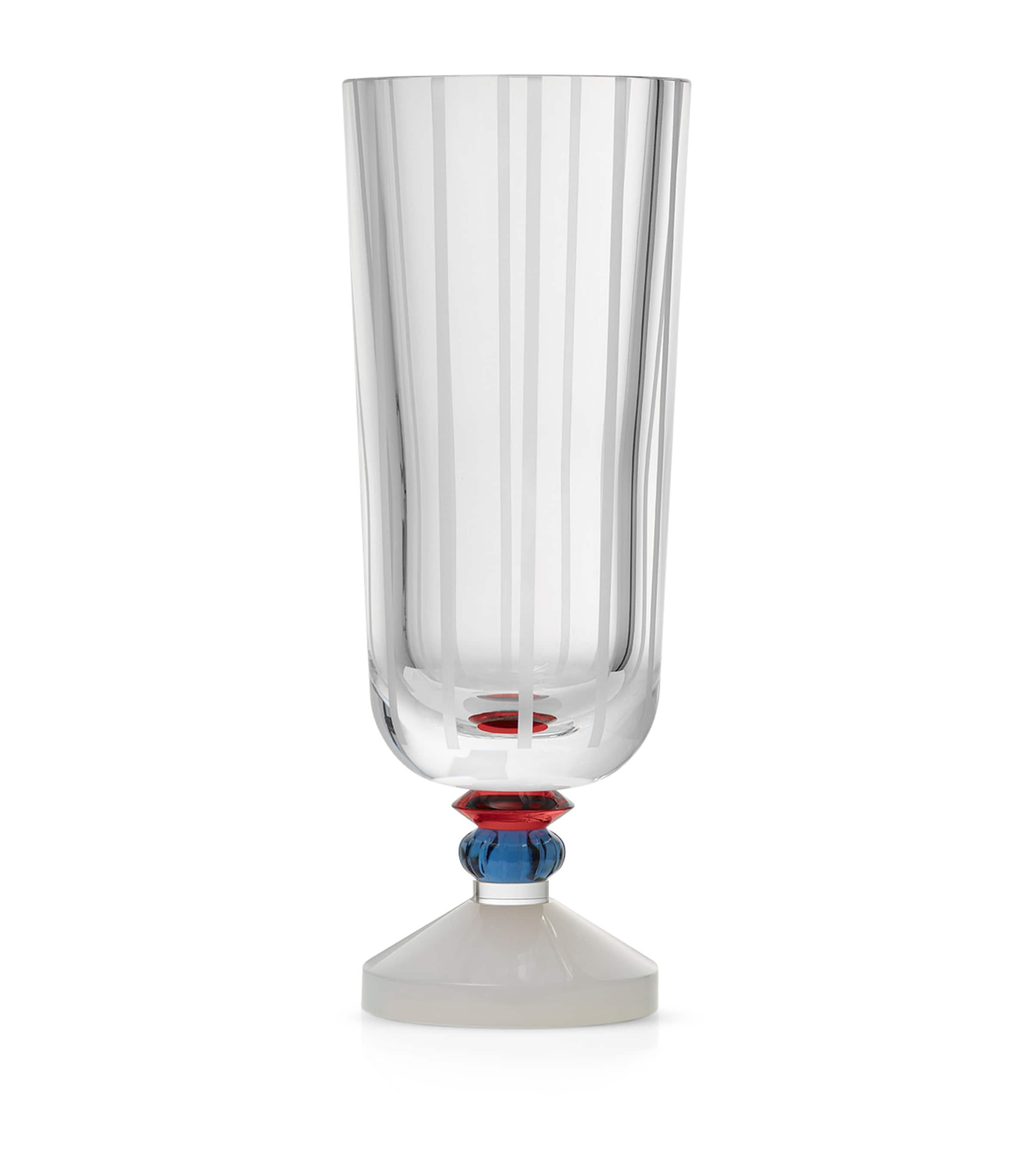 Reflections Copenhagen Crystal Florian Vase (27cm) Clear, Red & Slate Image 1