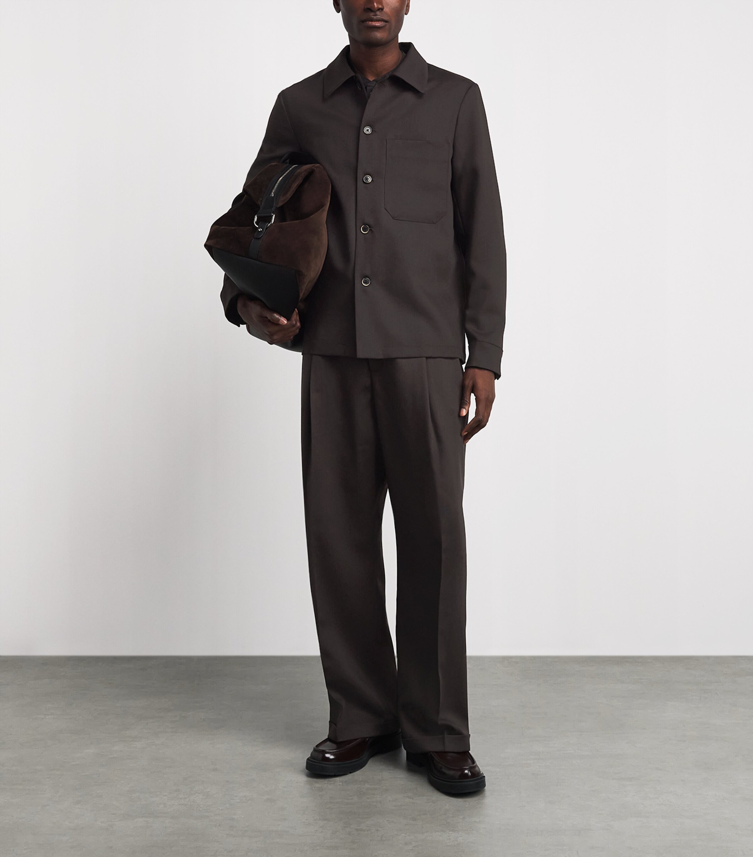 Barena Mens Virgin Wool Pleated Trousers Bruno Image 2