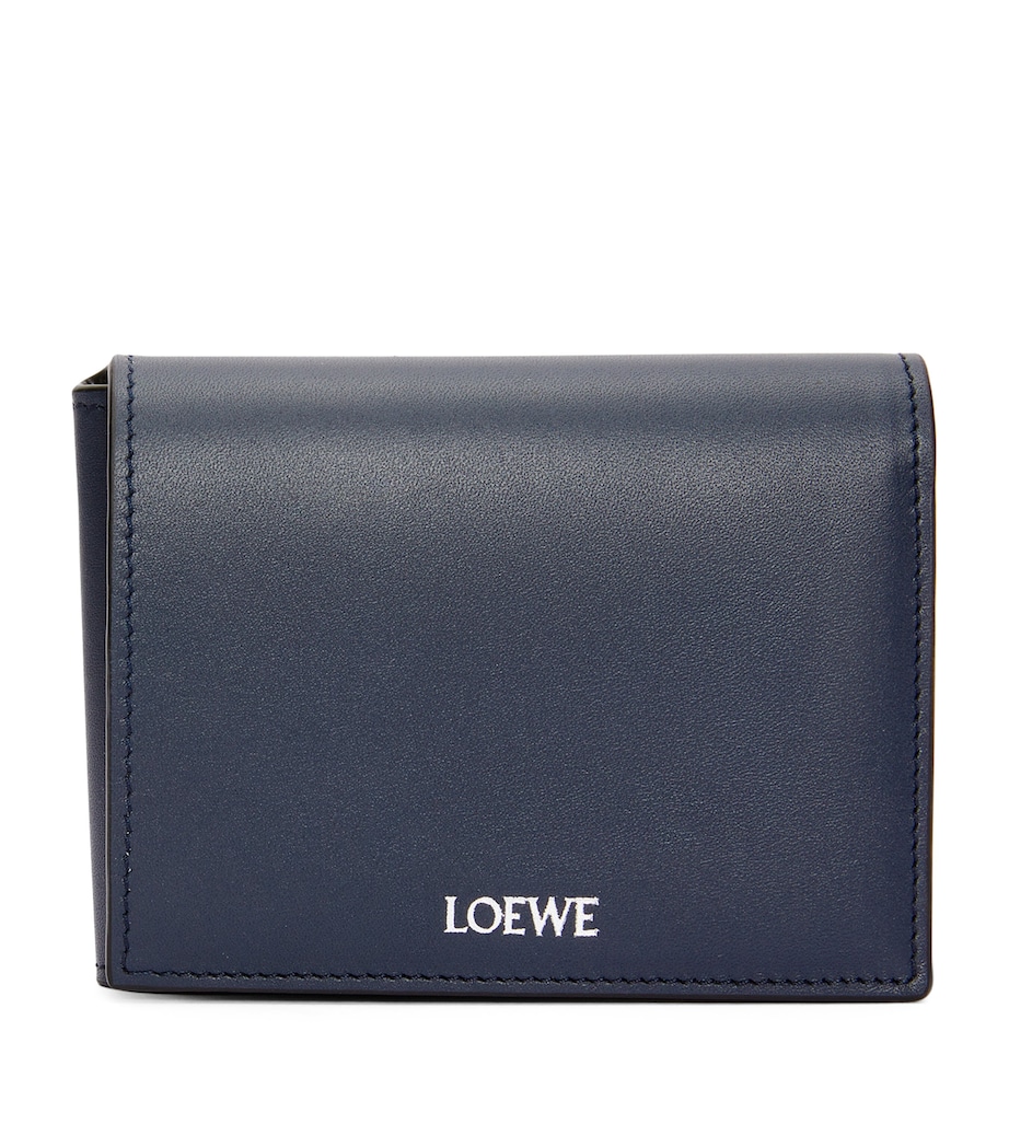 LOEWE Calfskin Folded Wallet Deep Navy/black Image 1