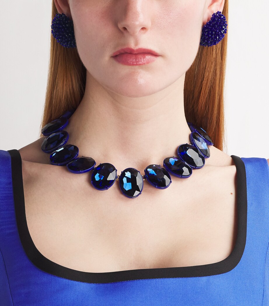 Beaded Dome Earrings 028 ULTRAMARINE Image 5