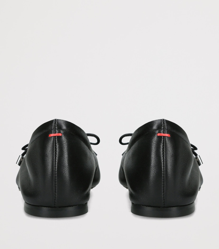aeyde Leather Nomi Ballet Flats Black Image 2