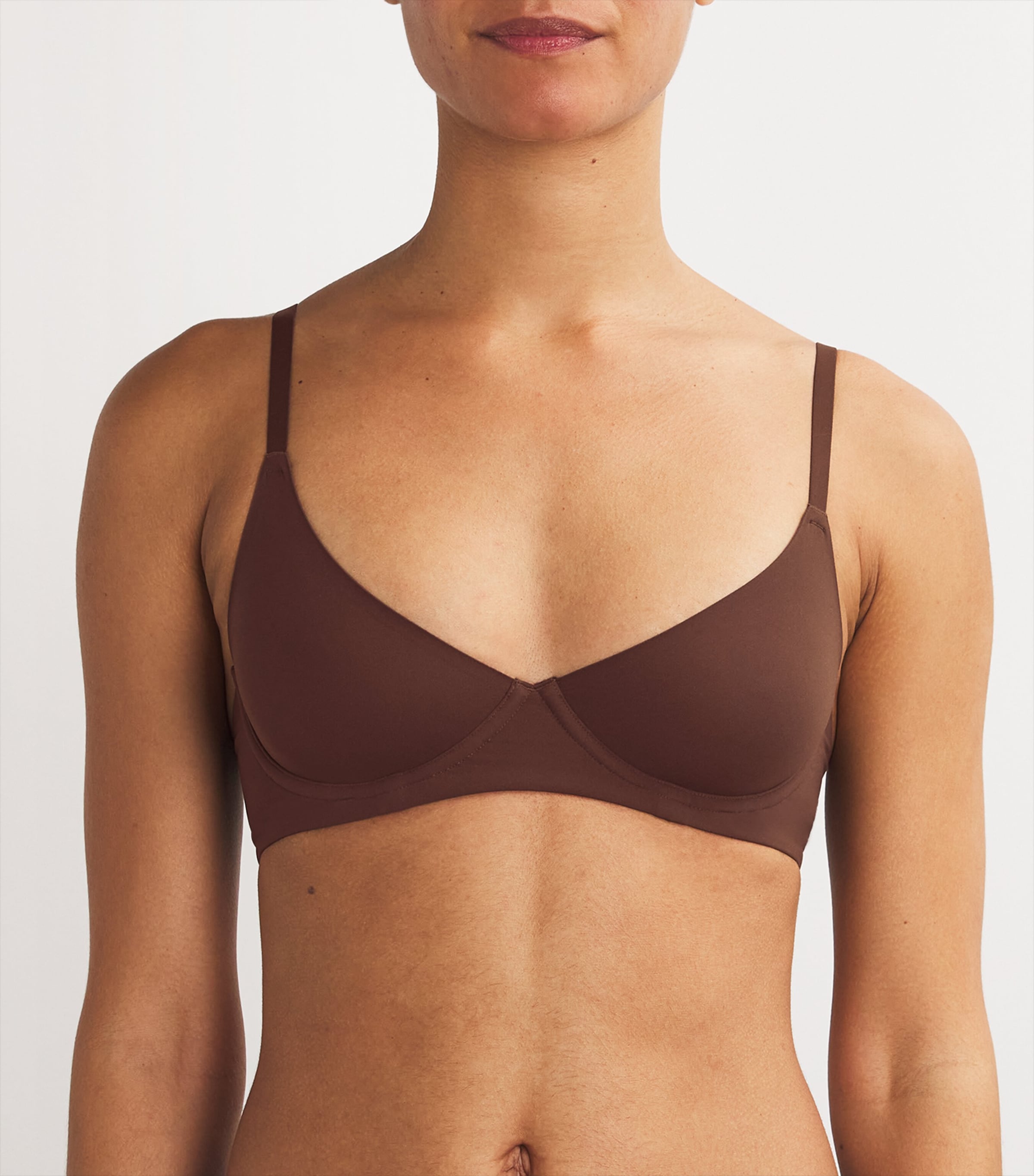 Fits Everybody Unlined Demi Bra COCOA Image 2