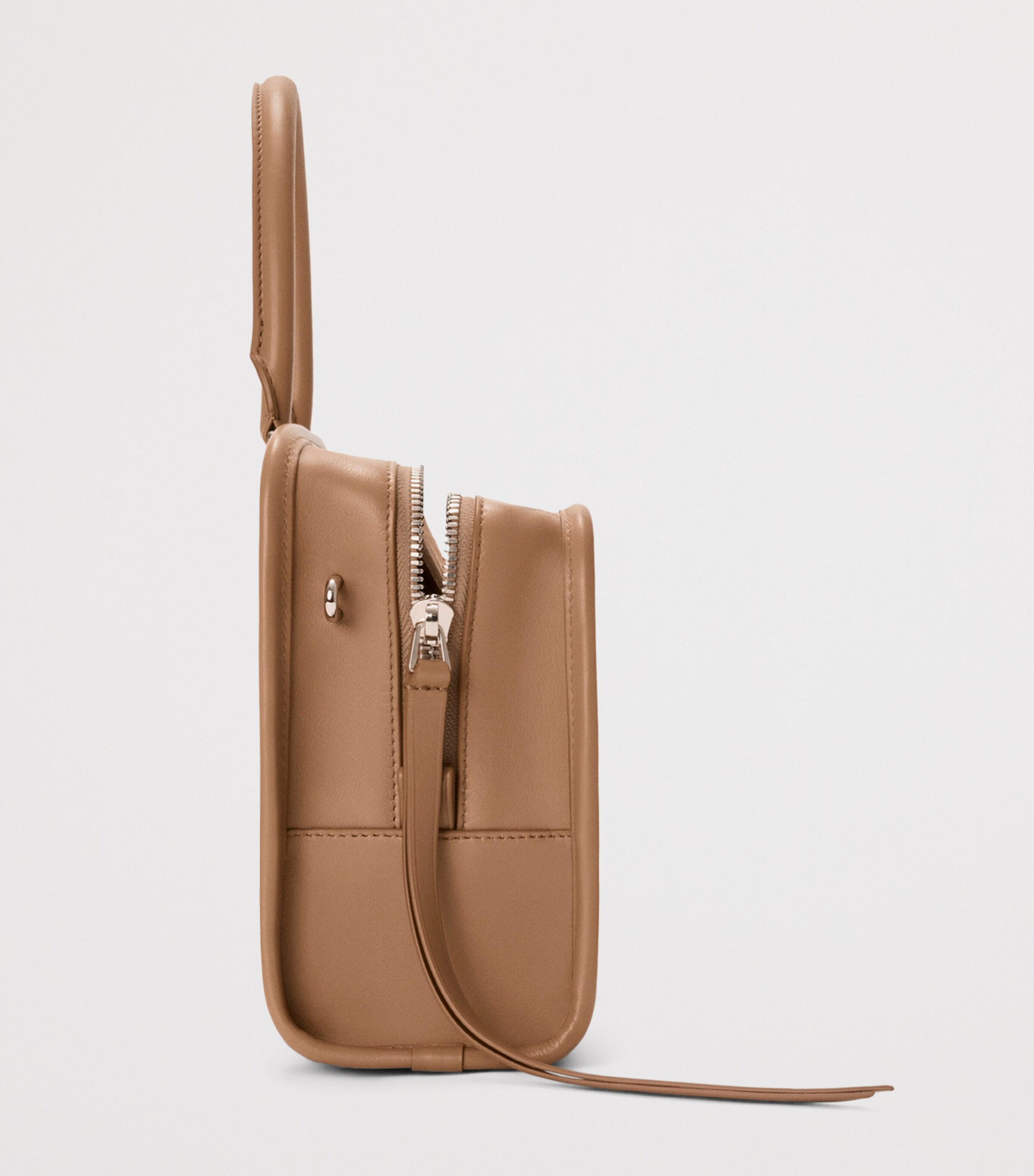 LOEWE Small Leather Amazona 180 Top-Handle Bag Mocha Image 3