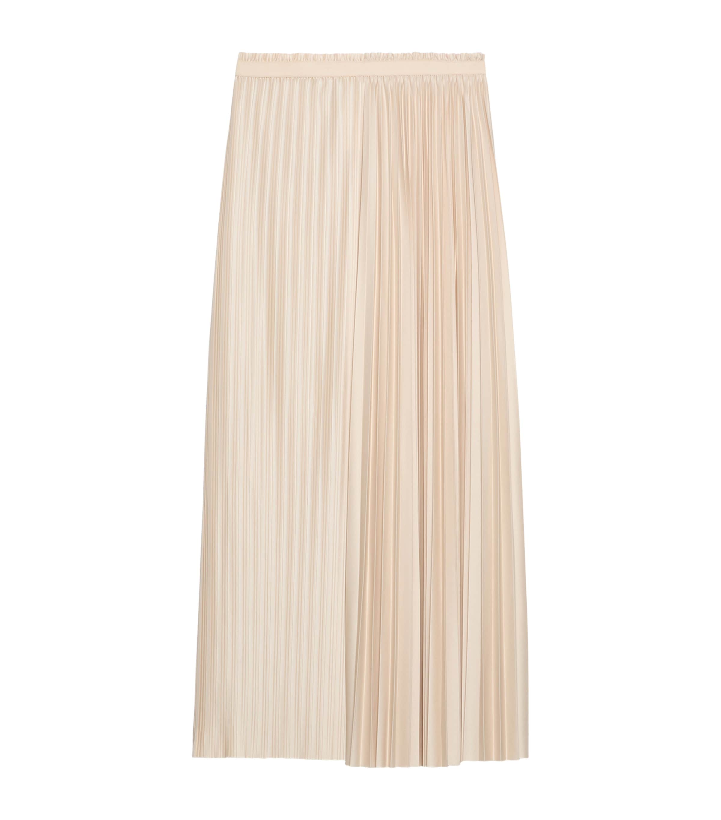 Jersey Pleated Maxi Skirt POWDER Image 1