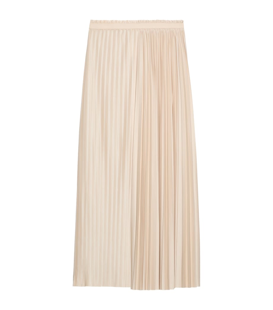 Jersey Pleated Maxi Skirt POWDER Image 1