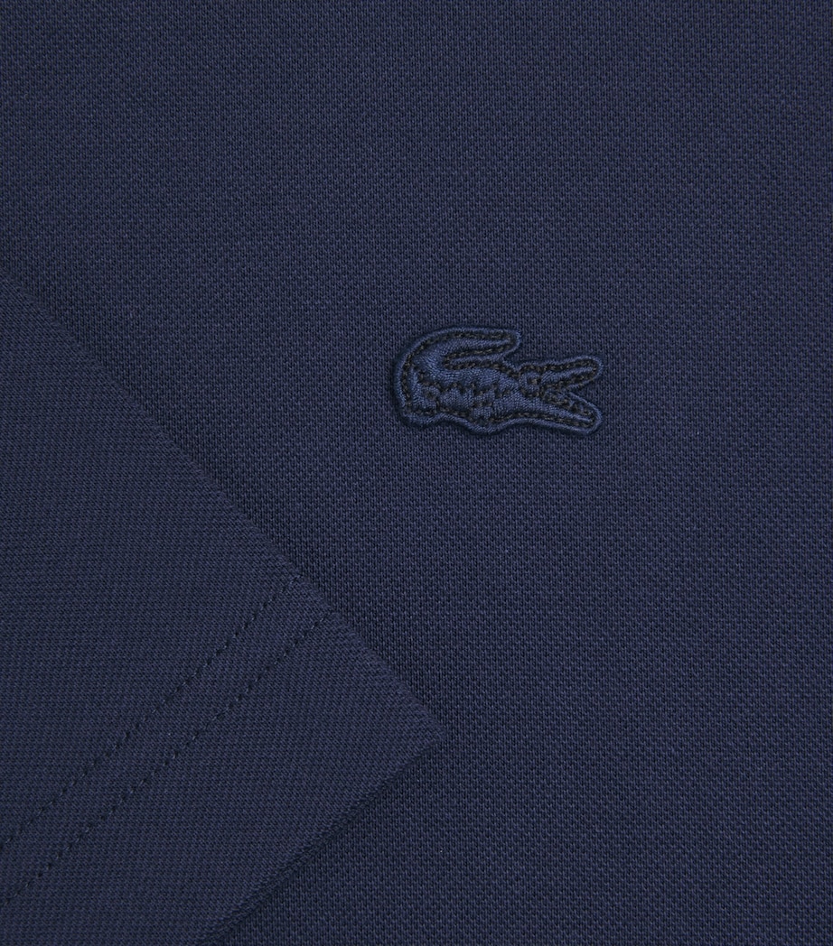 Lacoste Mens Pima Cotton Piqué T-Shirt Navy Blue Image 6