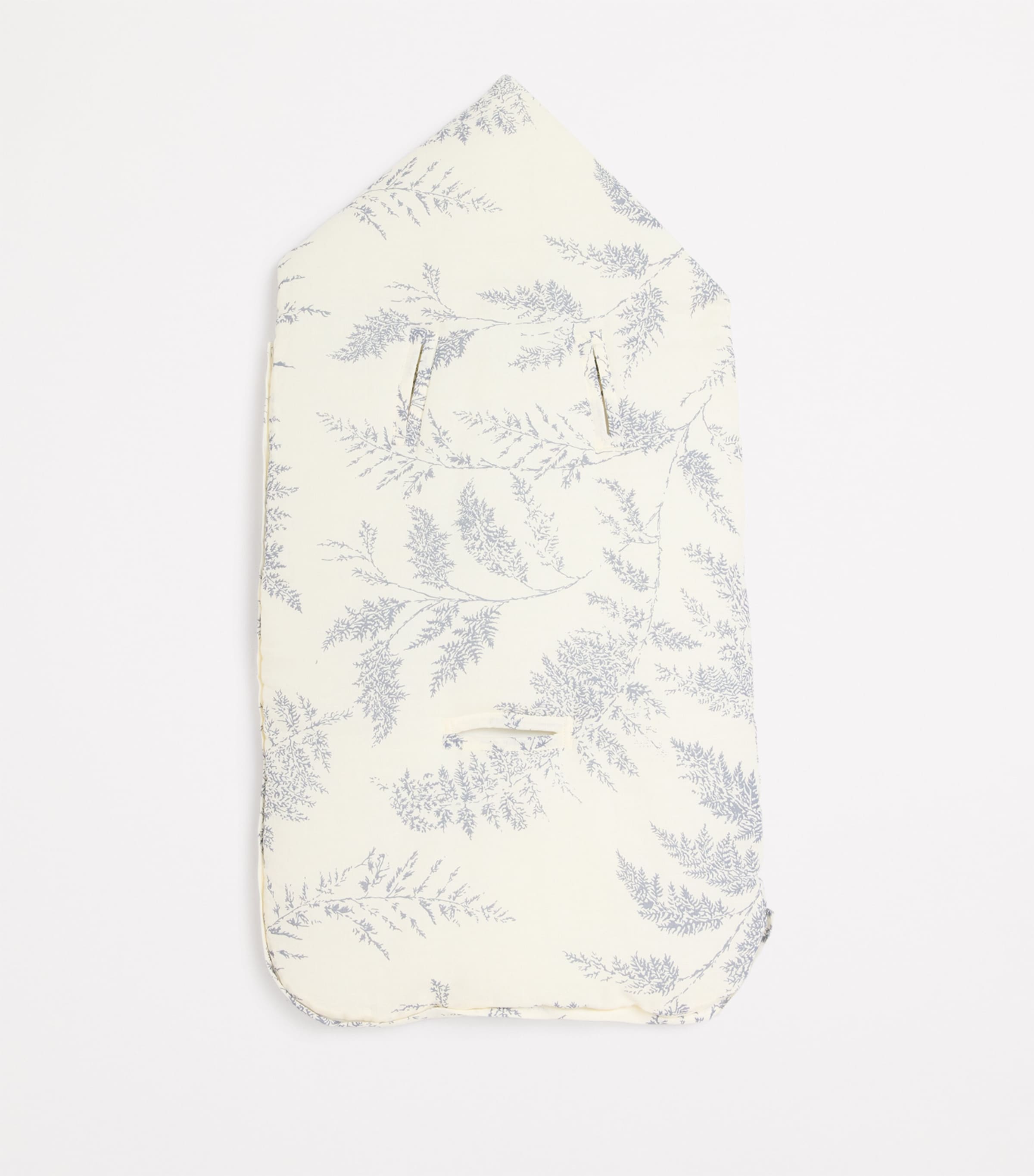 Linen-Cotton Embroidered Pram Suit 50BLEU CHAMBRAY Image 2