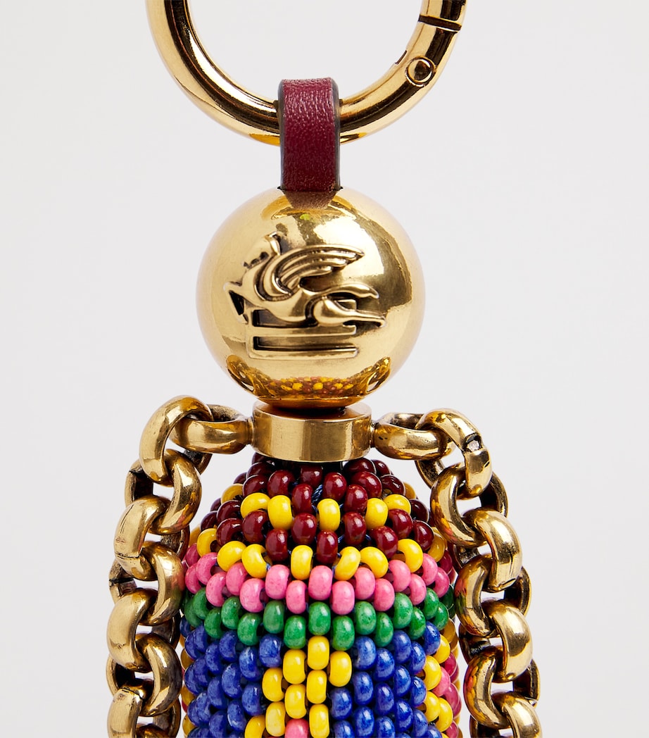 Etro Doll Charm Keyring Burgundy Image 2