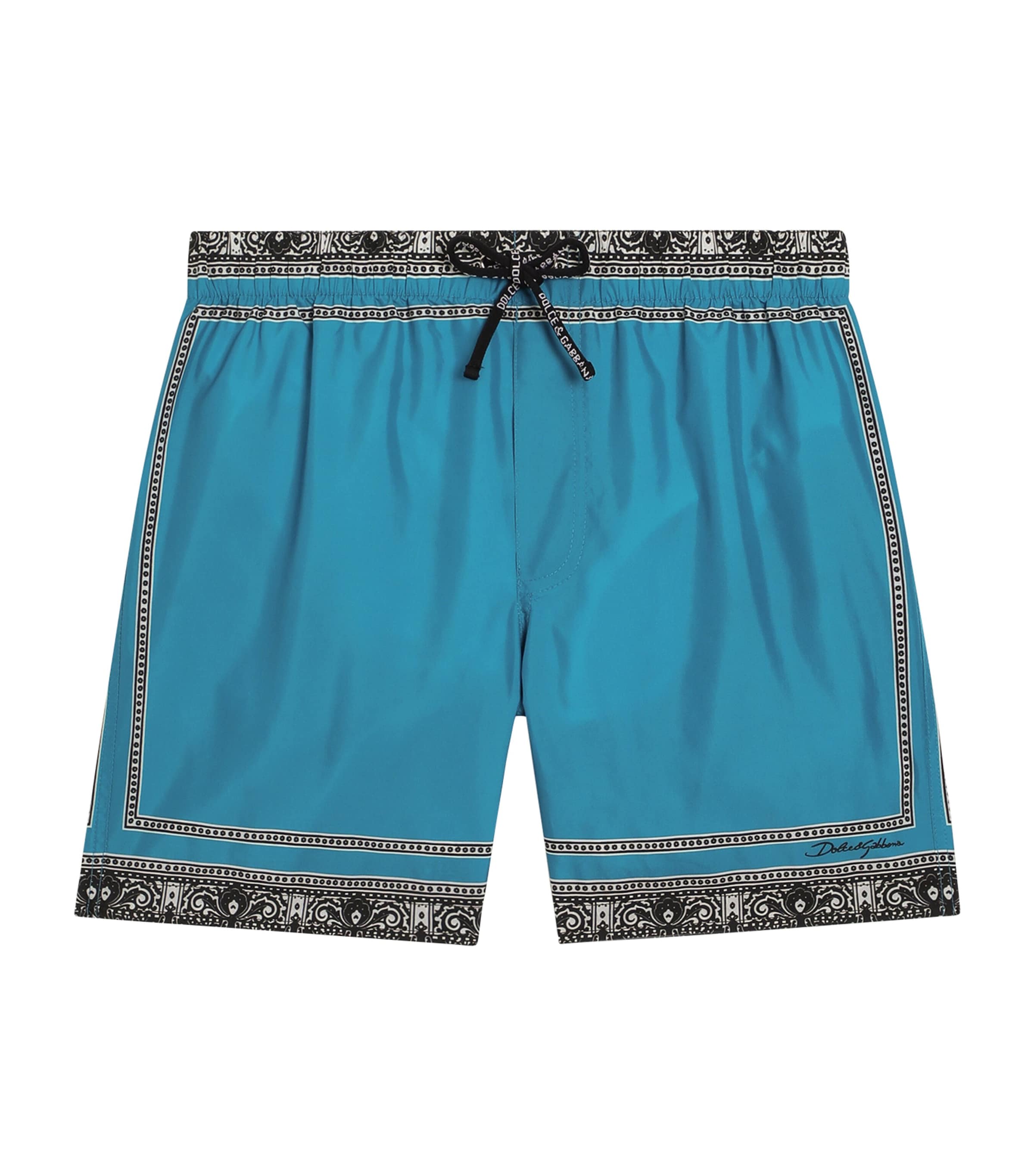 Dolce & Gabbana Kids Bandana Print Swim Shorts (8-12+ Years) | Boys Clothing | Swimwear & Swimshorts | Designers | Dolce & Gabbana