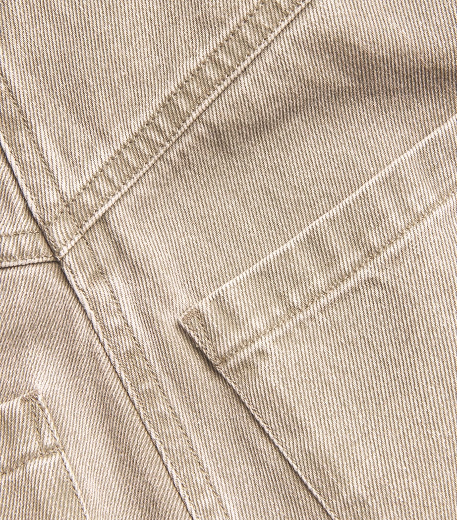 Yves Salomon Womens Wide-Leg Jeans Image 5