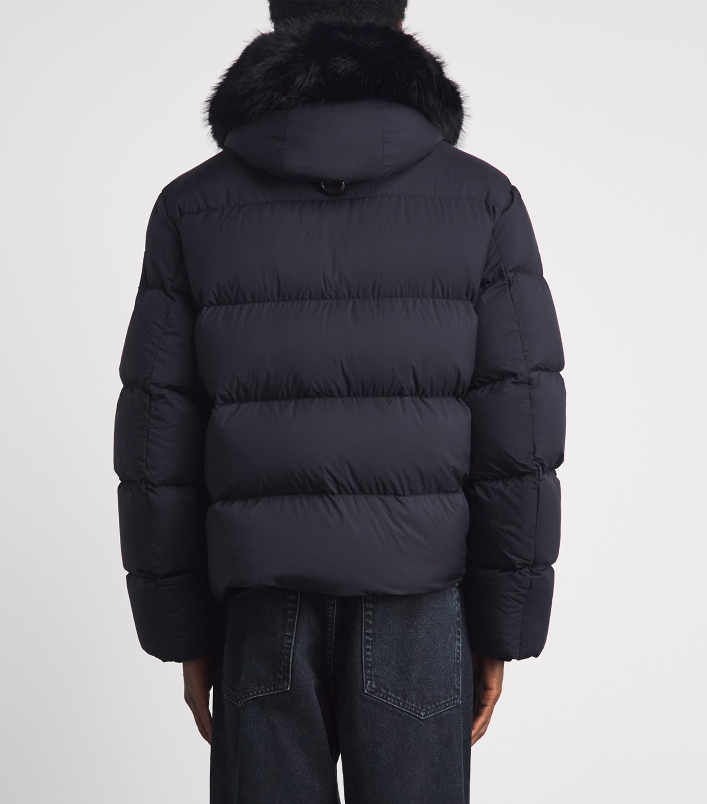 Moose Knuckles Mens Down Everest Puffer Jacket Black W/blk Ff Image 5