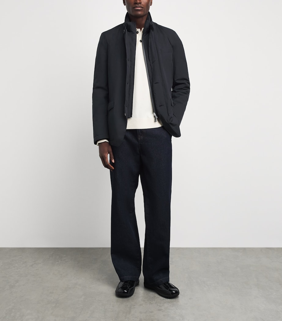 Herno Mens Down Hybrid Jacket Nero Image 2