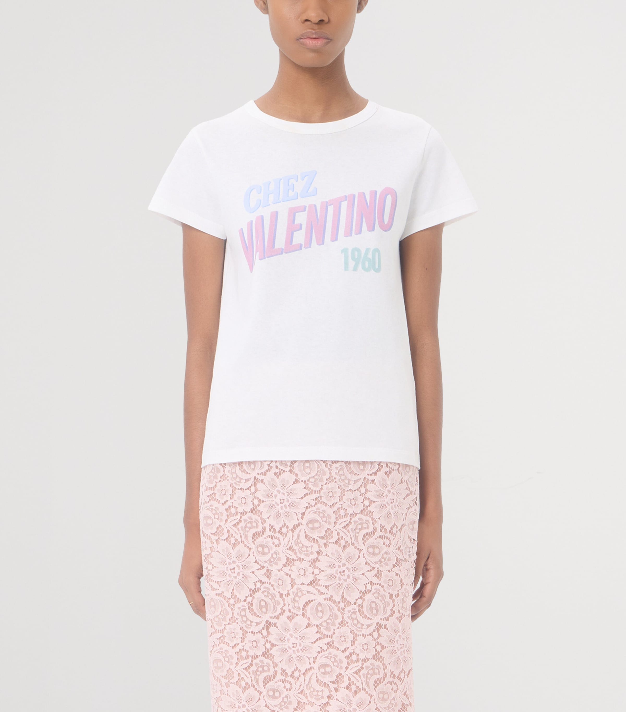 Valentino Womens Cotton Logo T-Shirt Image 3