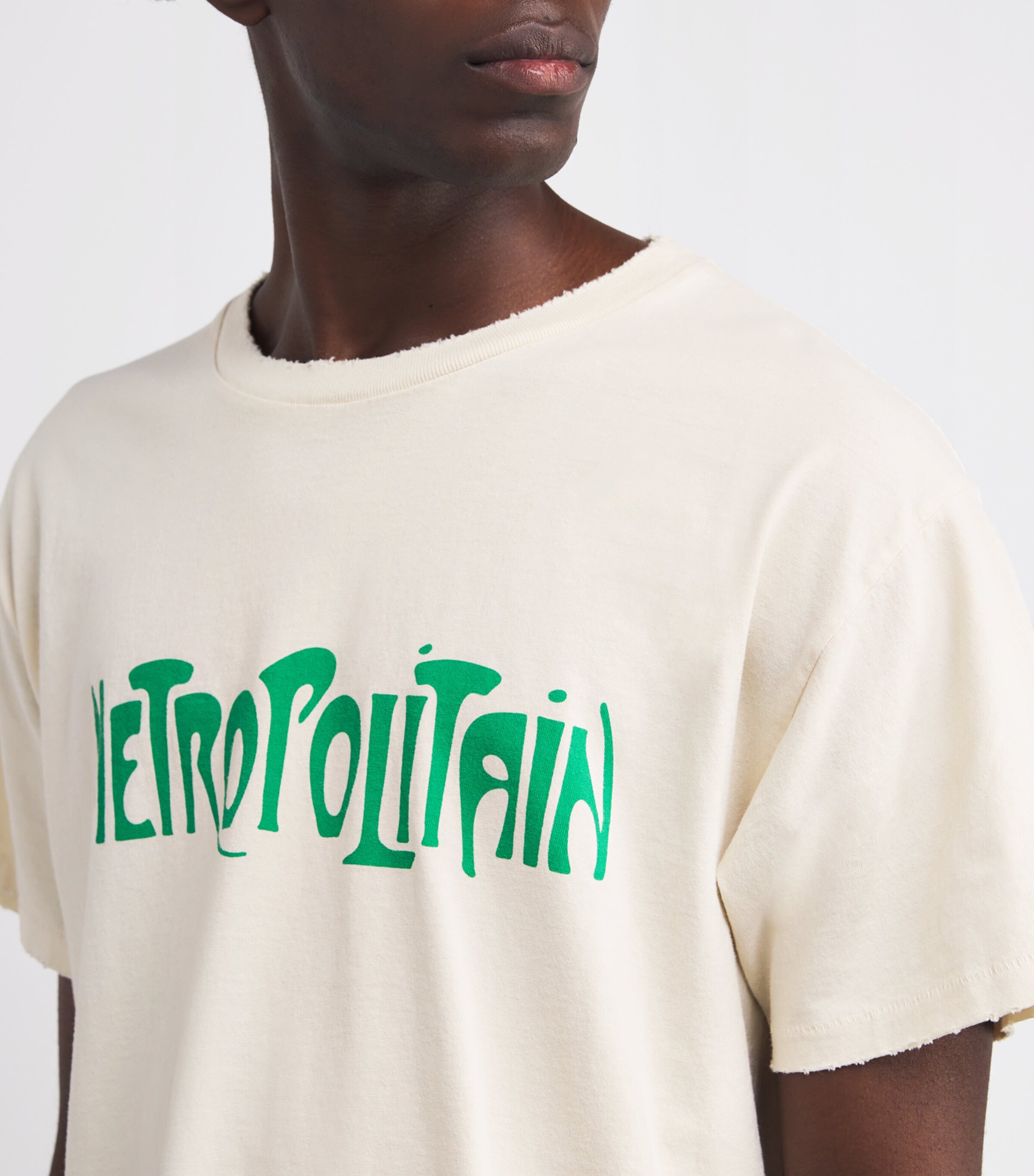 GALLERY DEPT. Mens Cotton Self Title T-Shirt Archival White Image 6