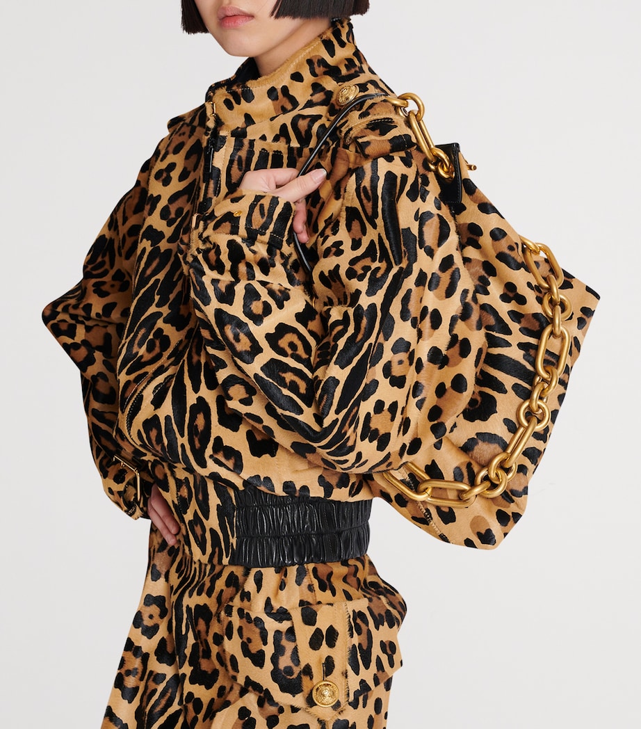 Medium Leopard Sync Shoulder Bag WKS MULTI/ NOIR Image 2