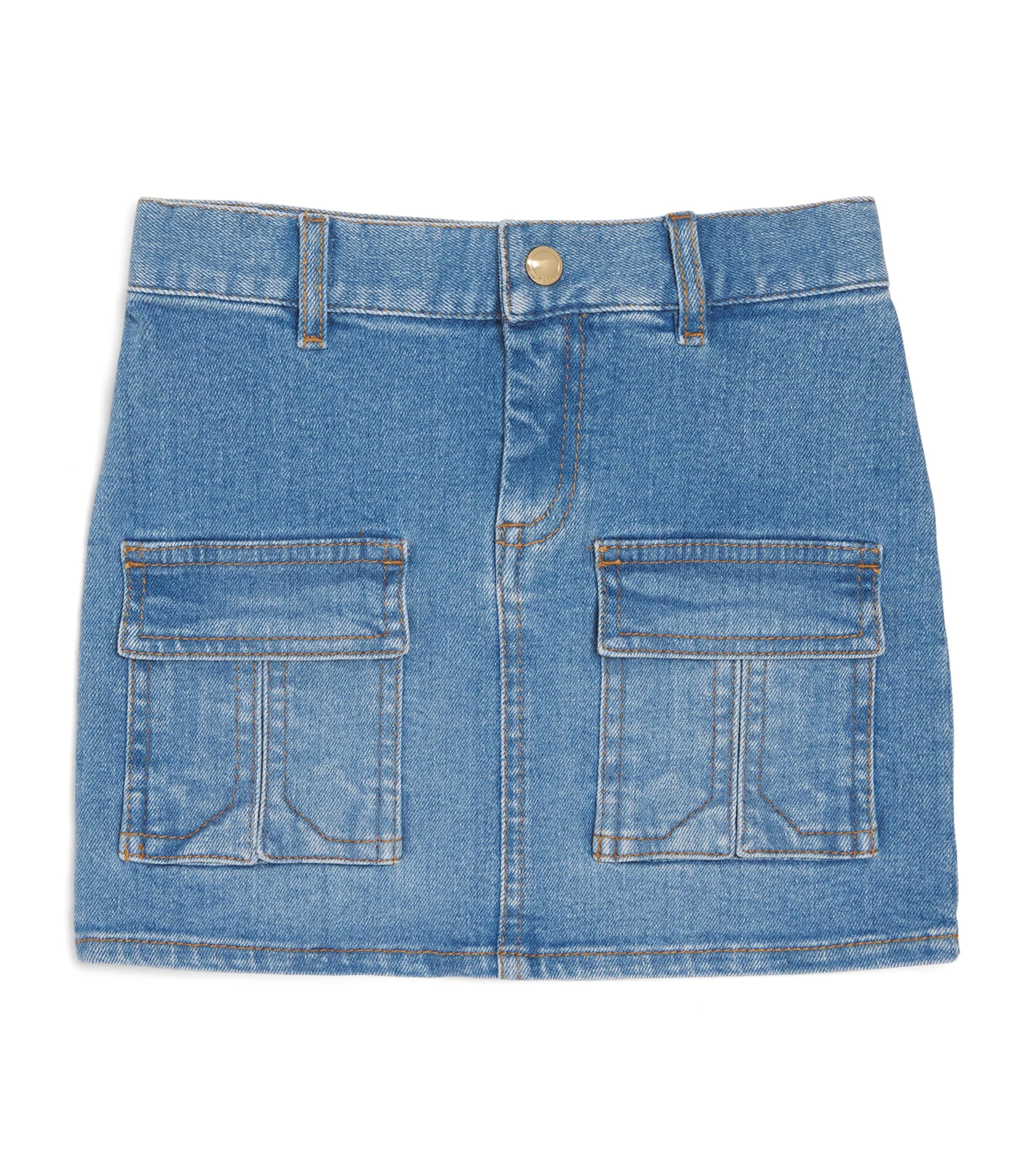 Chloé Denim Skirt In Blue