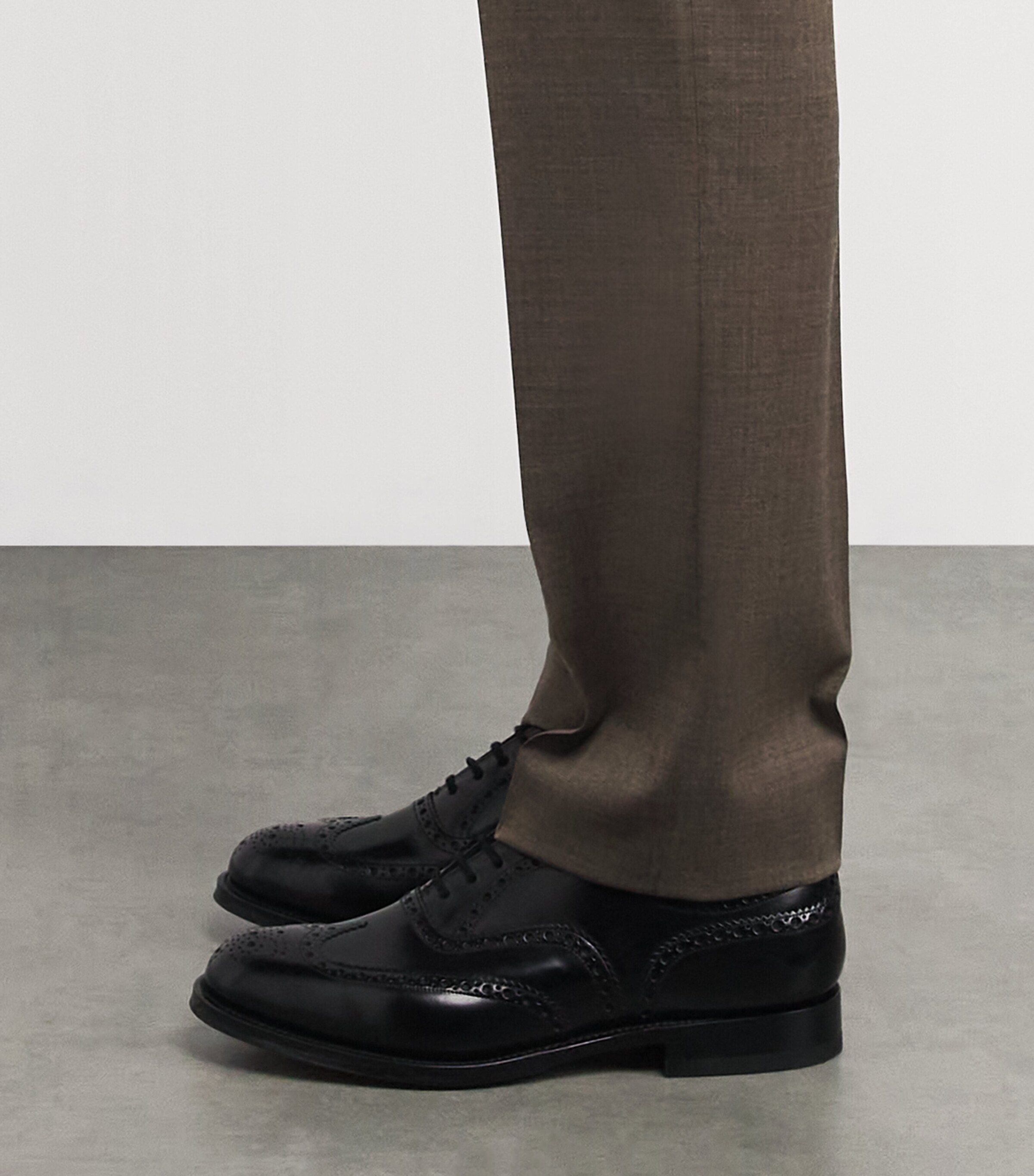 Church's Leather Burwood Brogues Black Image 2