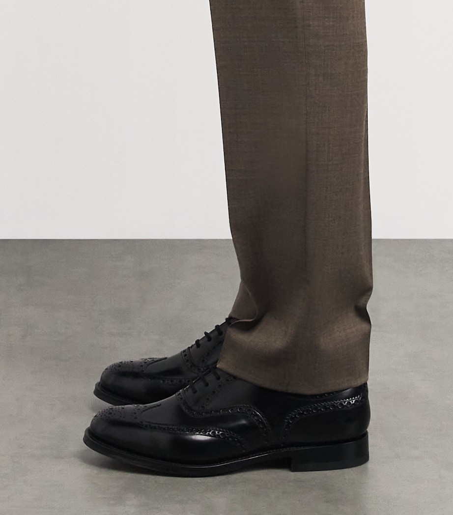 Leather Burwood Brogues BLACK Image 2