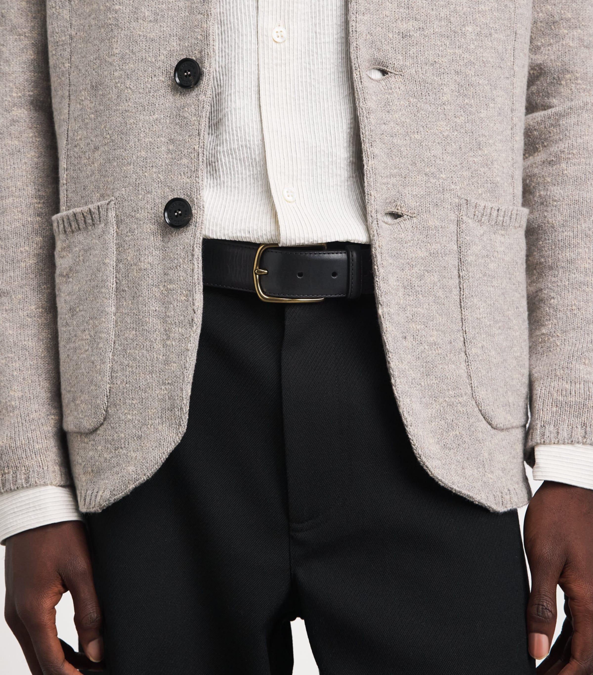 Officine Creative Leather Belt Nero Image 2
