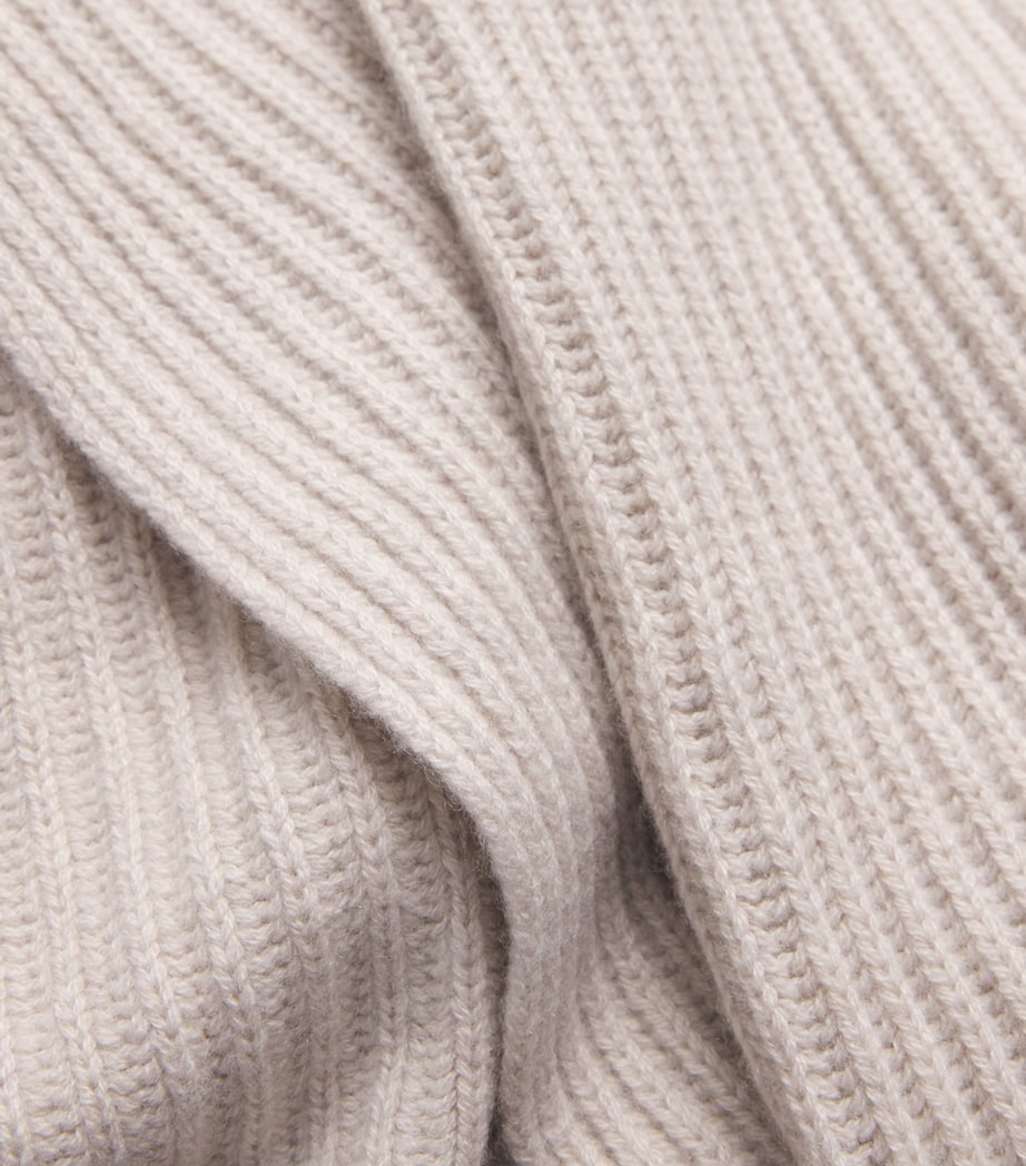 Le Kasha Womens Organic Cashmere Lisboa Sweater Light Beige Image 5