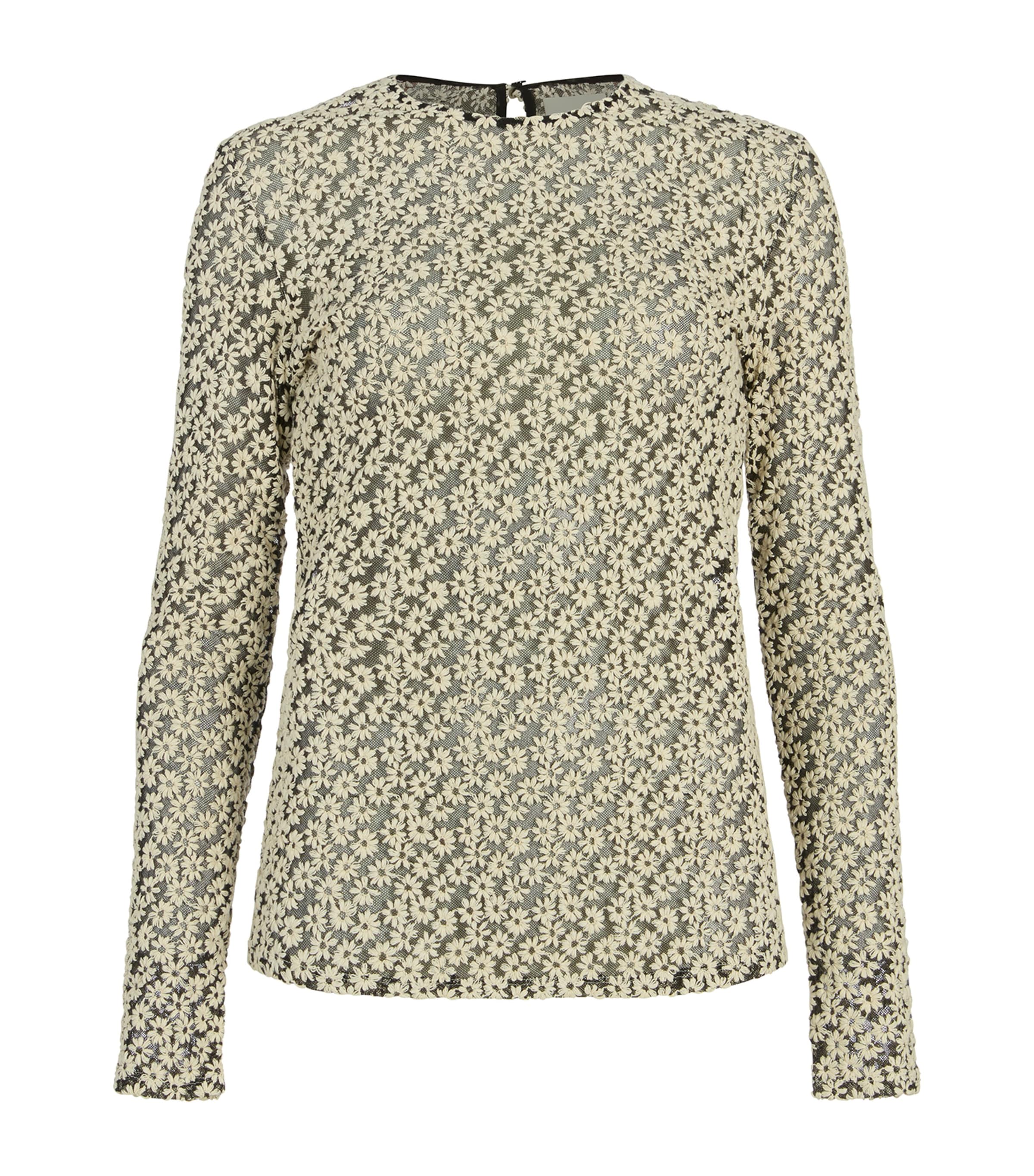 Isabel Marant Cotton-blend Soline Top In Brown
