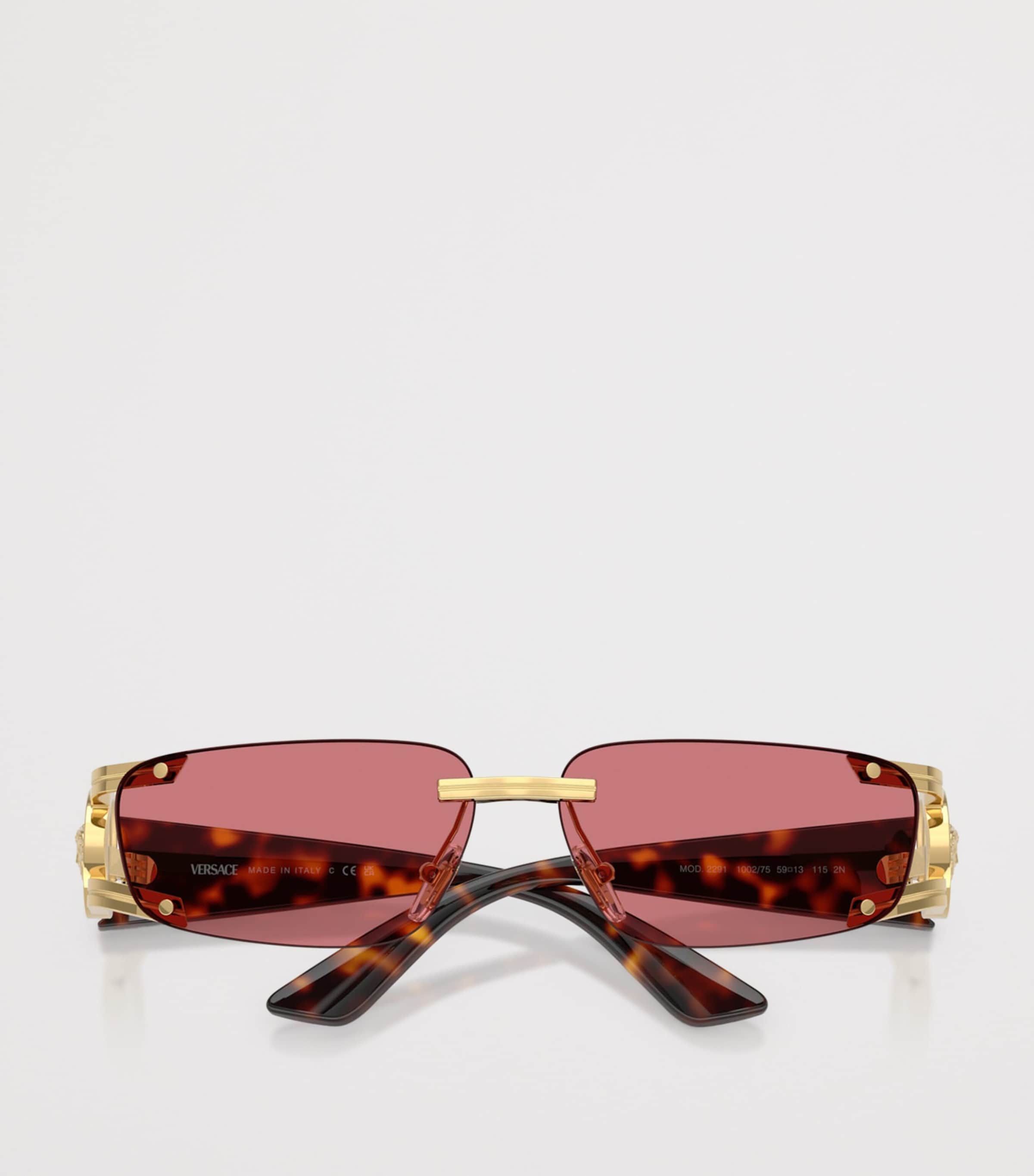 Versace Metal VE2291 Rectangle Sunglasses Image 5