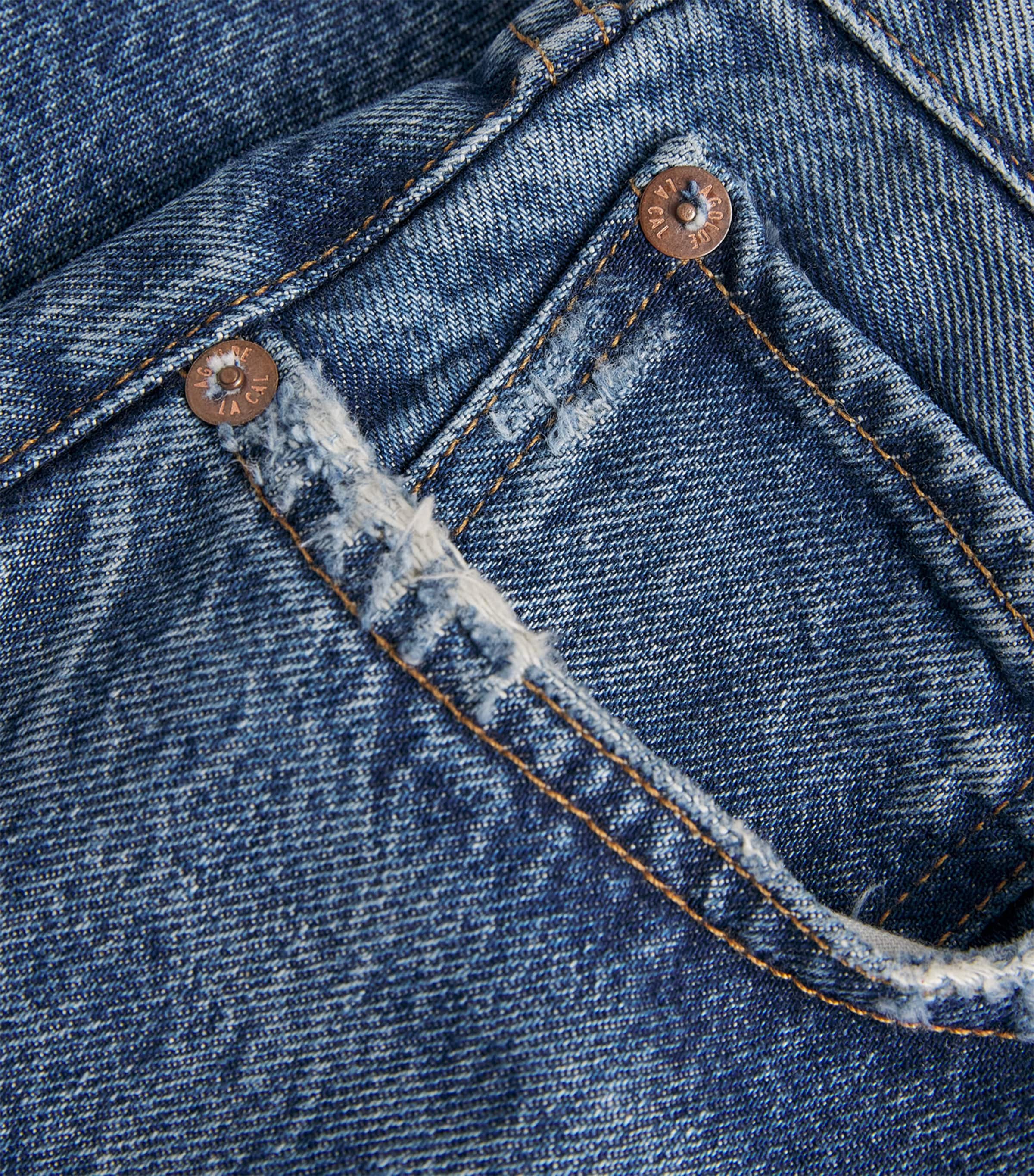 AGOLDE Womens Luna Pierced Tapered Jeans Lgcl Image 6