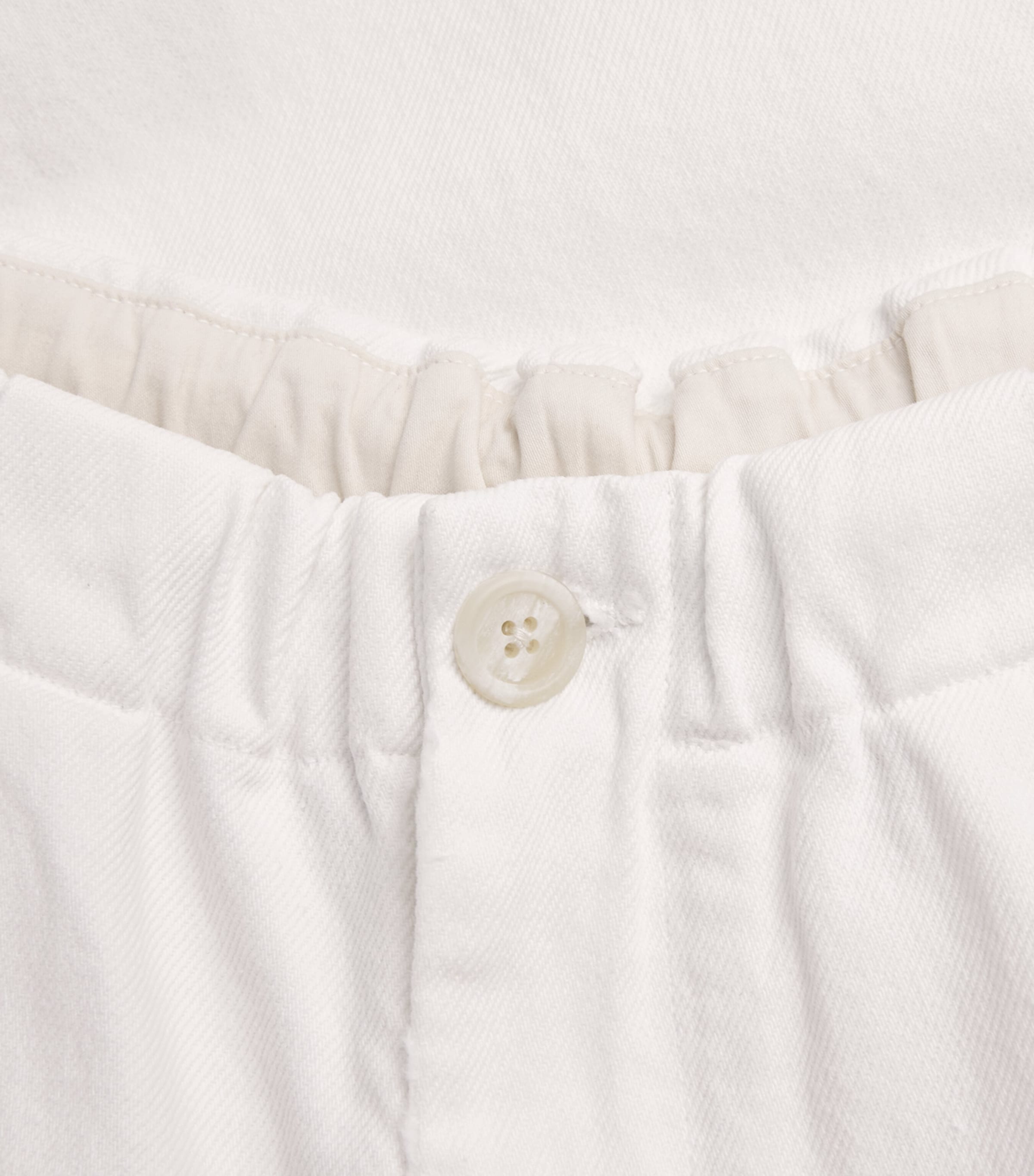 Lauren Manoogian Womens Cotton Canvas Wide-Leg Trousers White Image 6
