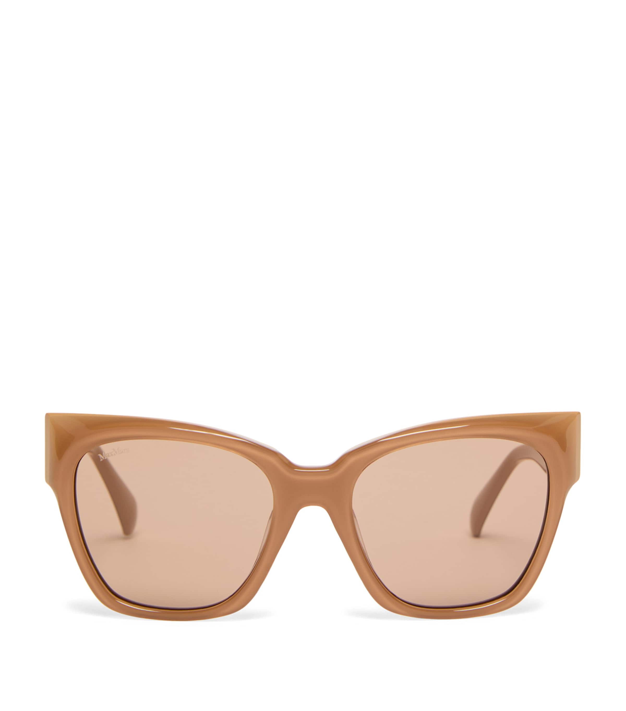 Max Mara Acetate Butterfly Sunglasses Camel Image 1