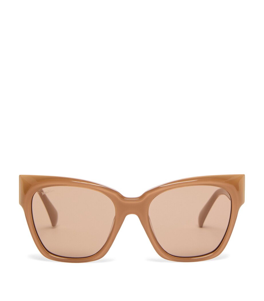 Max Mara Acetate Butterfly Sunglasses Camel Image 1