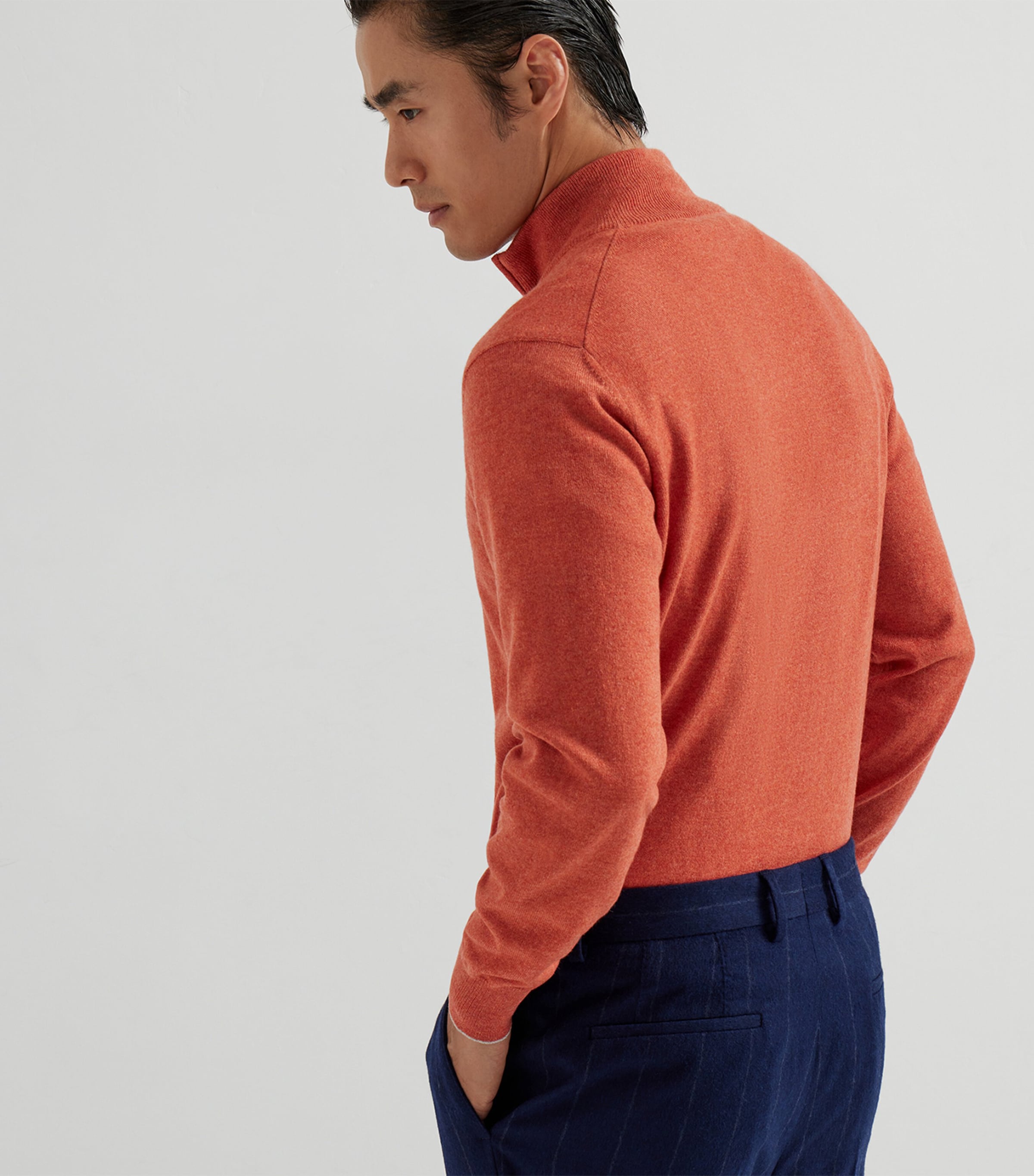 Cashmere Half-Zip Sweater CRY11 Image 3